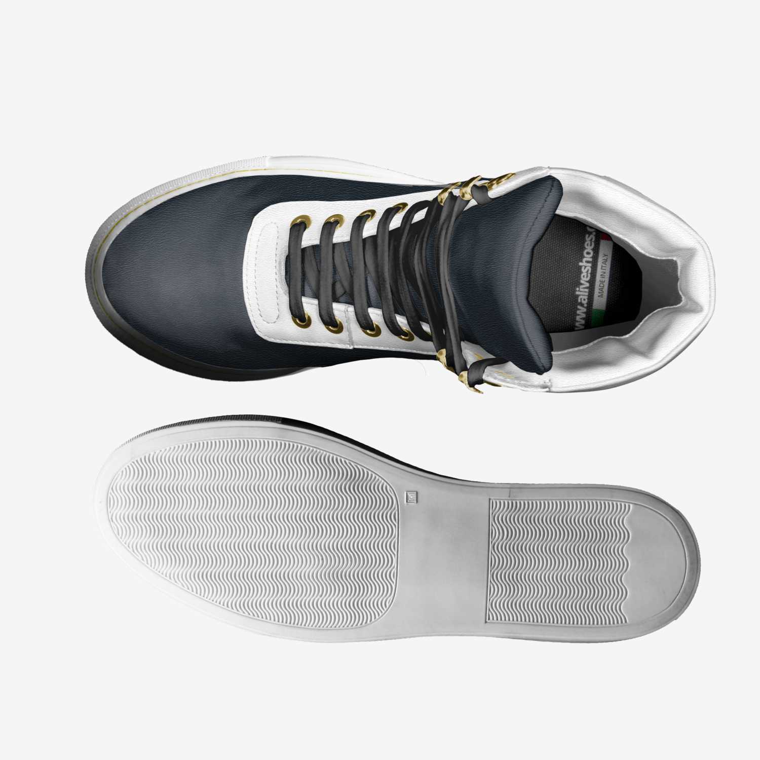 Snowflake custom made in Italy shoes by Arthur Undi Phiri | Top view