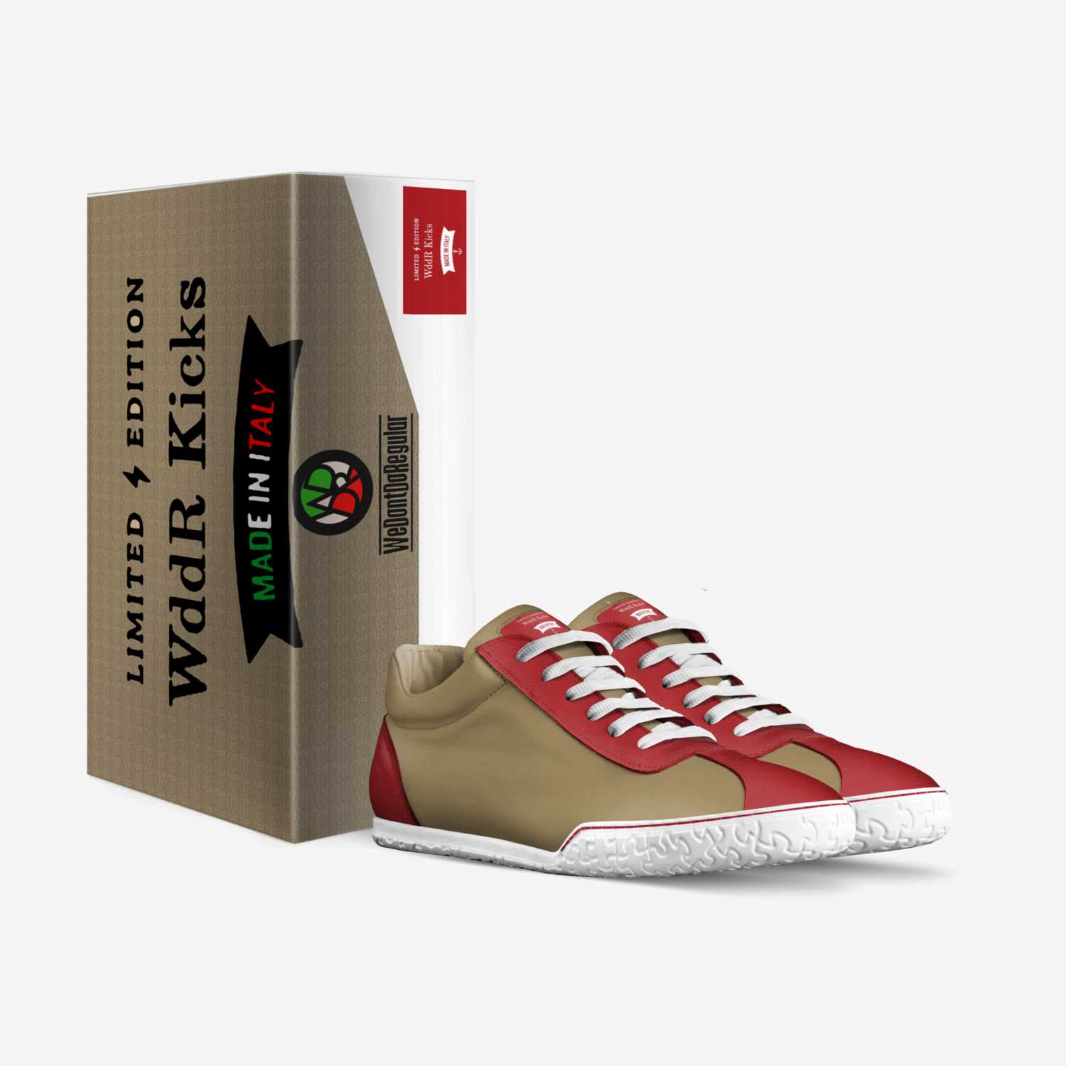 WddR Kicks custom made in Italy shoes by Scottie Ma'Valous | Box view