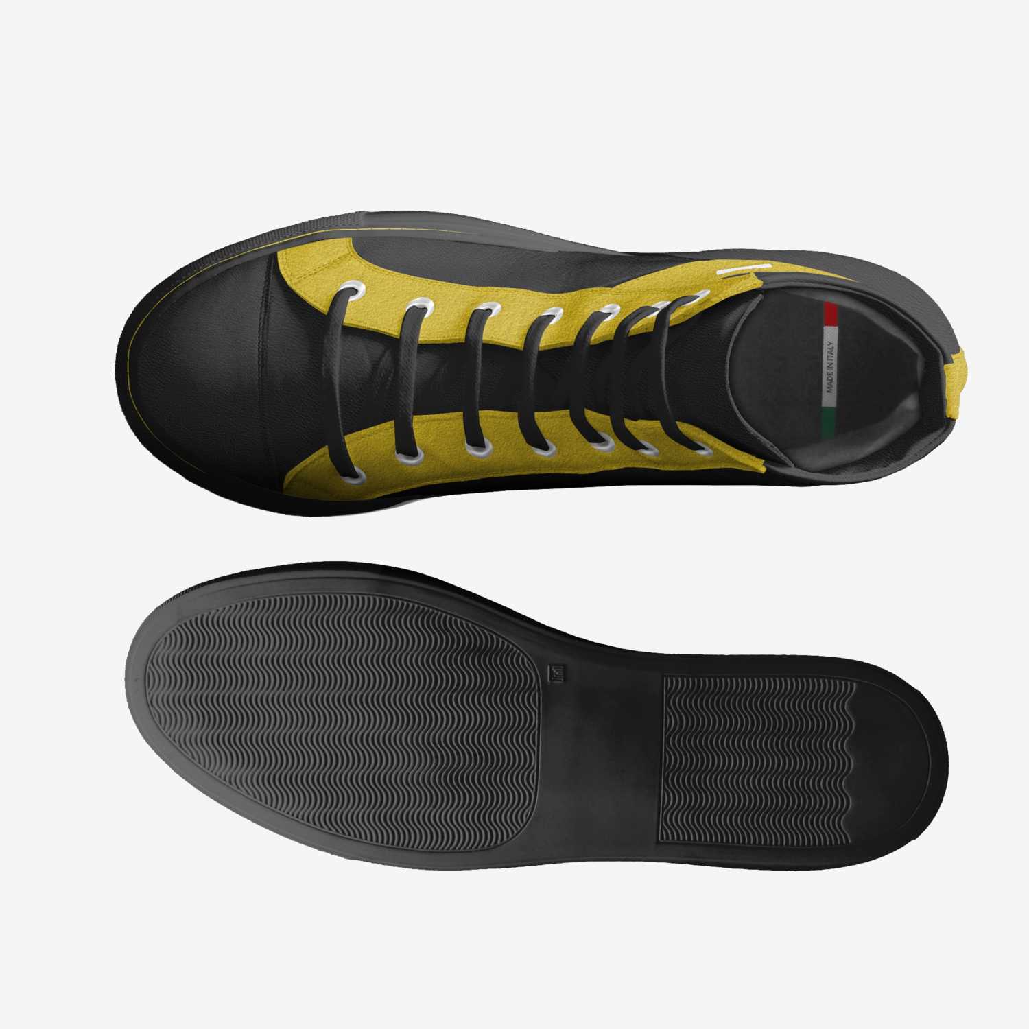 Uche apparel  custom made in Italy shoes by Enam Montgomery | Top view