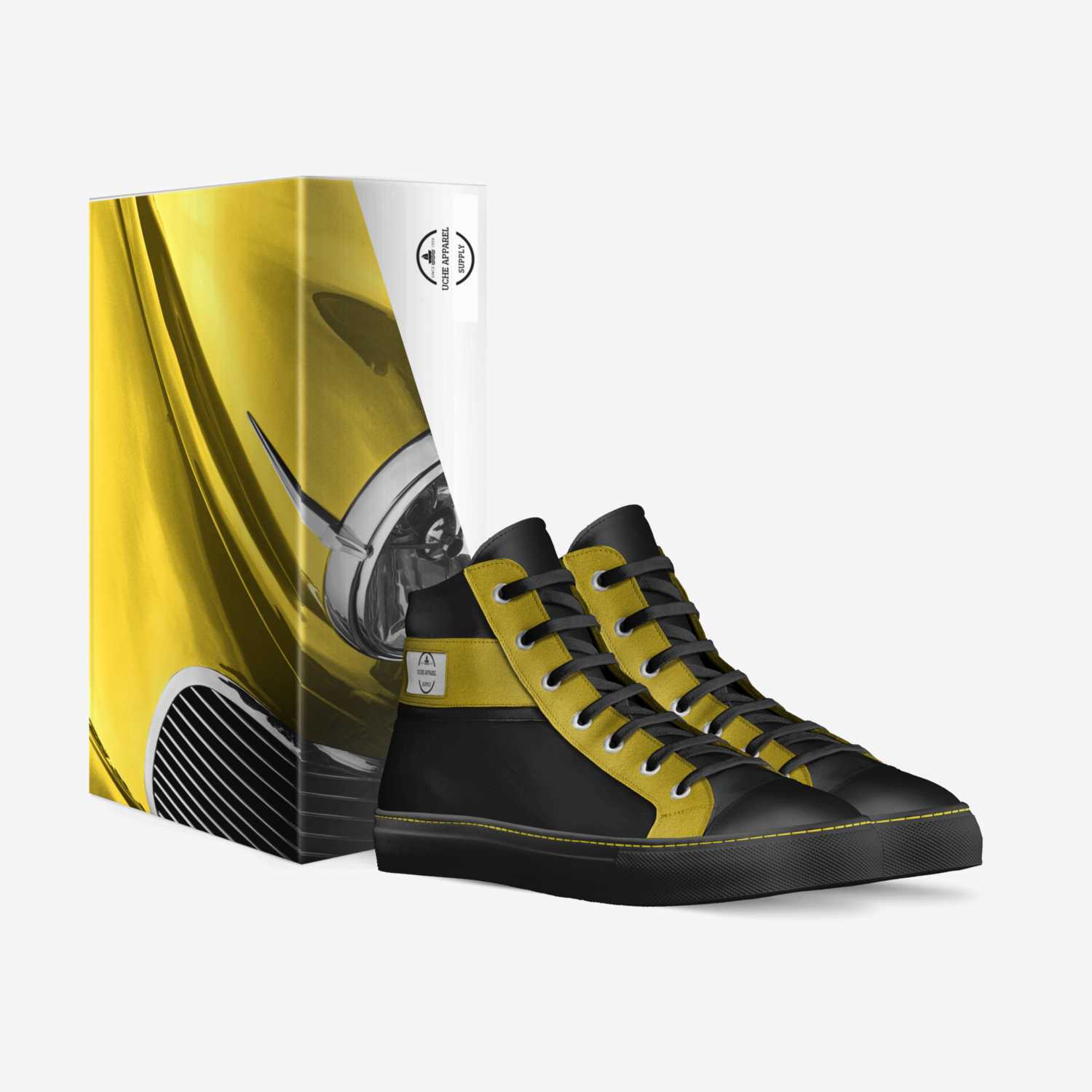 Uche apparel  custom made in Italy shoes by Enam Montgomery | Box view