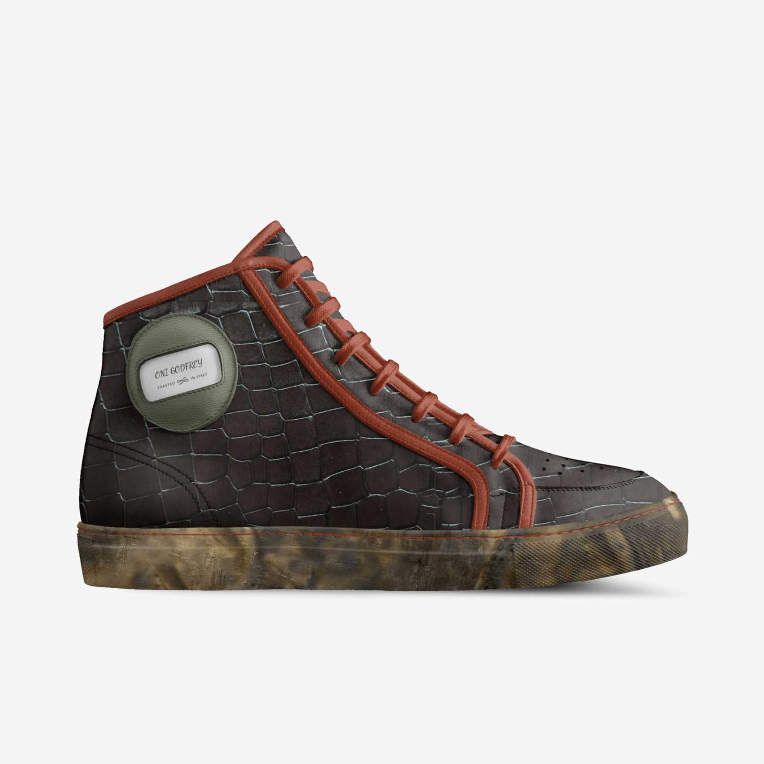 ONI GODFREY custom made in Italy shoes by Jessica Mitchell | Side view