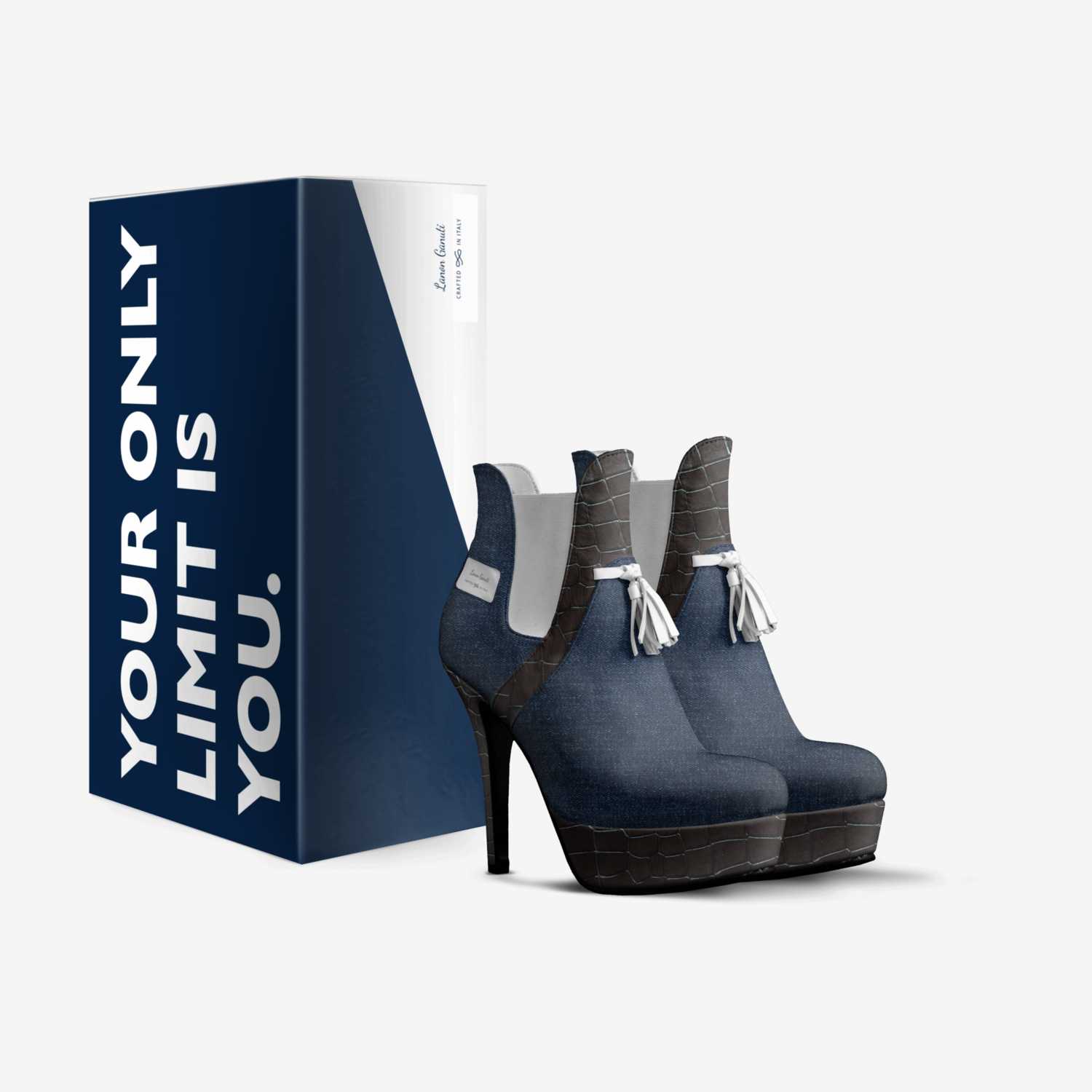 Icecream custom made in Italy shoes by Lanon Ganuti | Box view