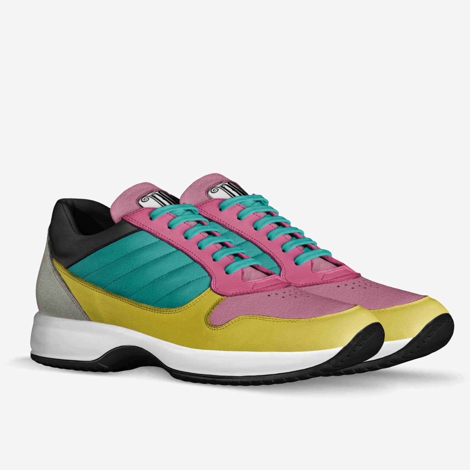 dos2trainers custom made in Italy shoes by Laura Washington | Double view