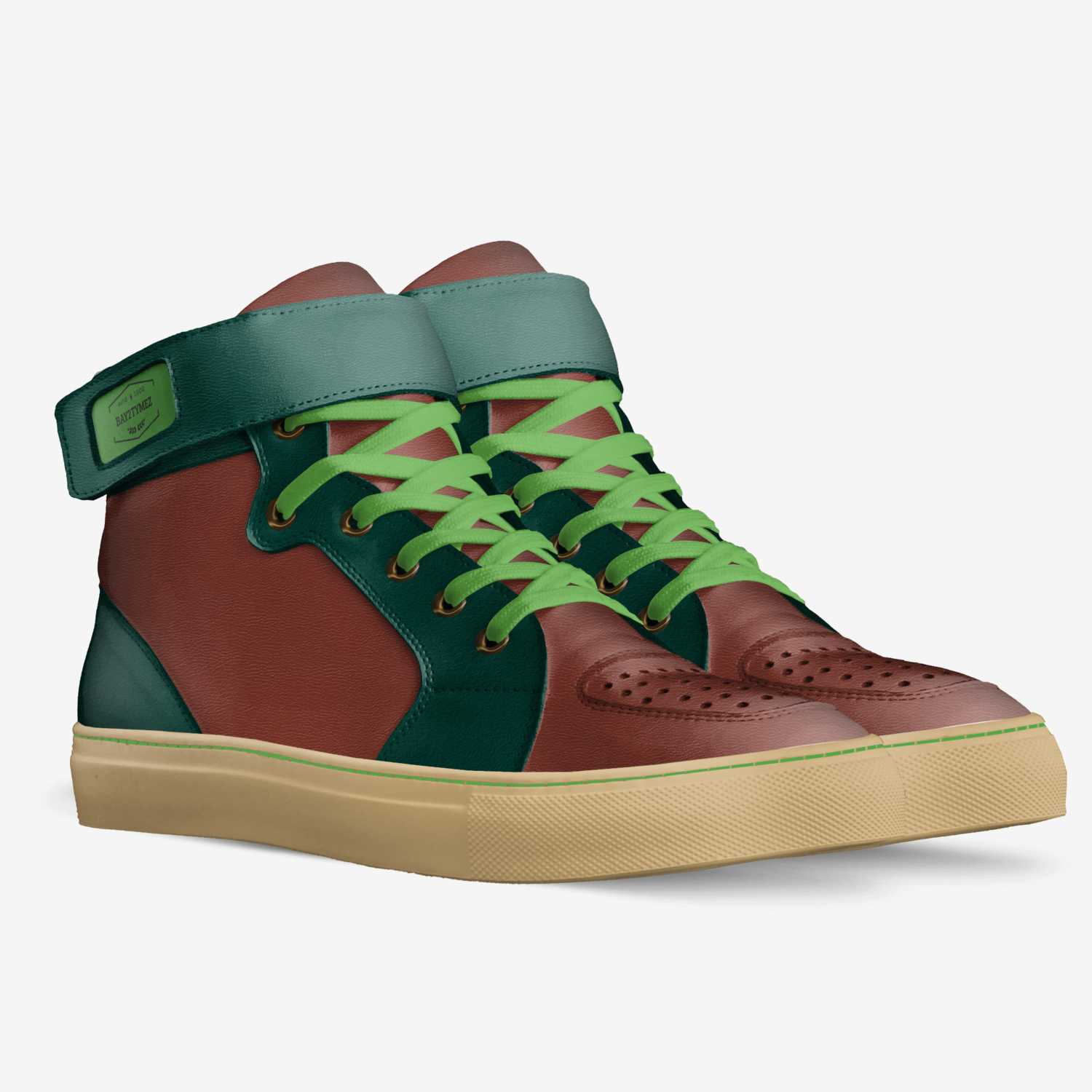 Bay2tymez custom made in Italy shoes by Alfray Williams | Double view