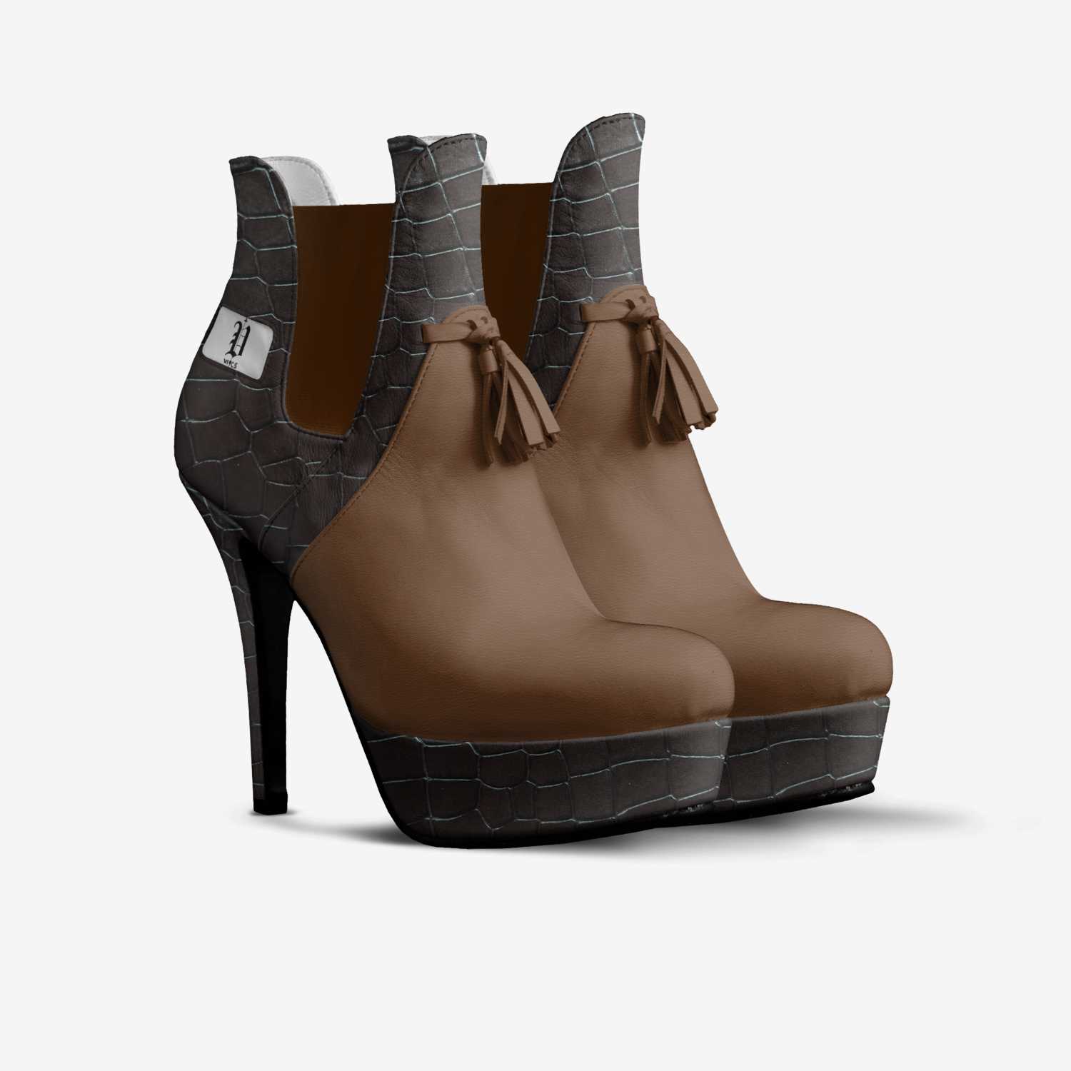vics crock style  custom made in Italy shoes by Brayden Murphy | Double view