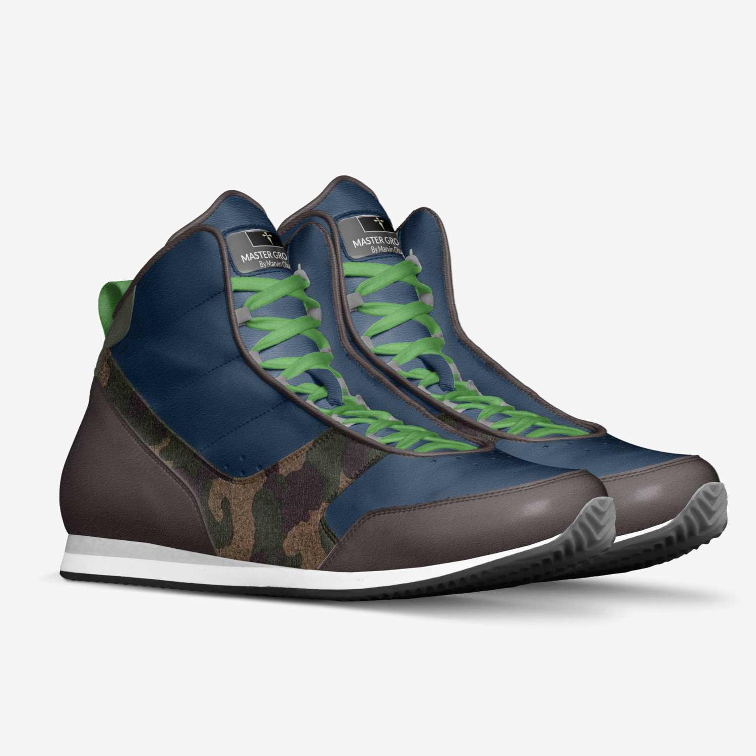 MASTER GROOMER 7  custom made in Italy shoes by Marvin Church | Double view
