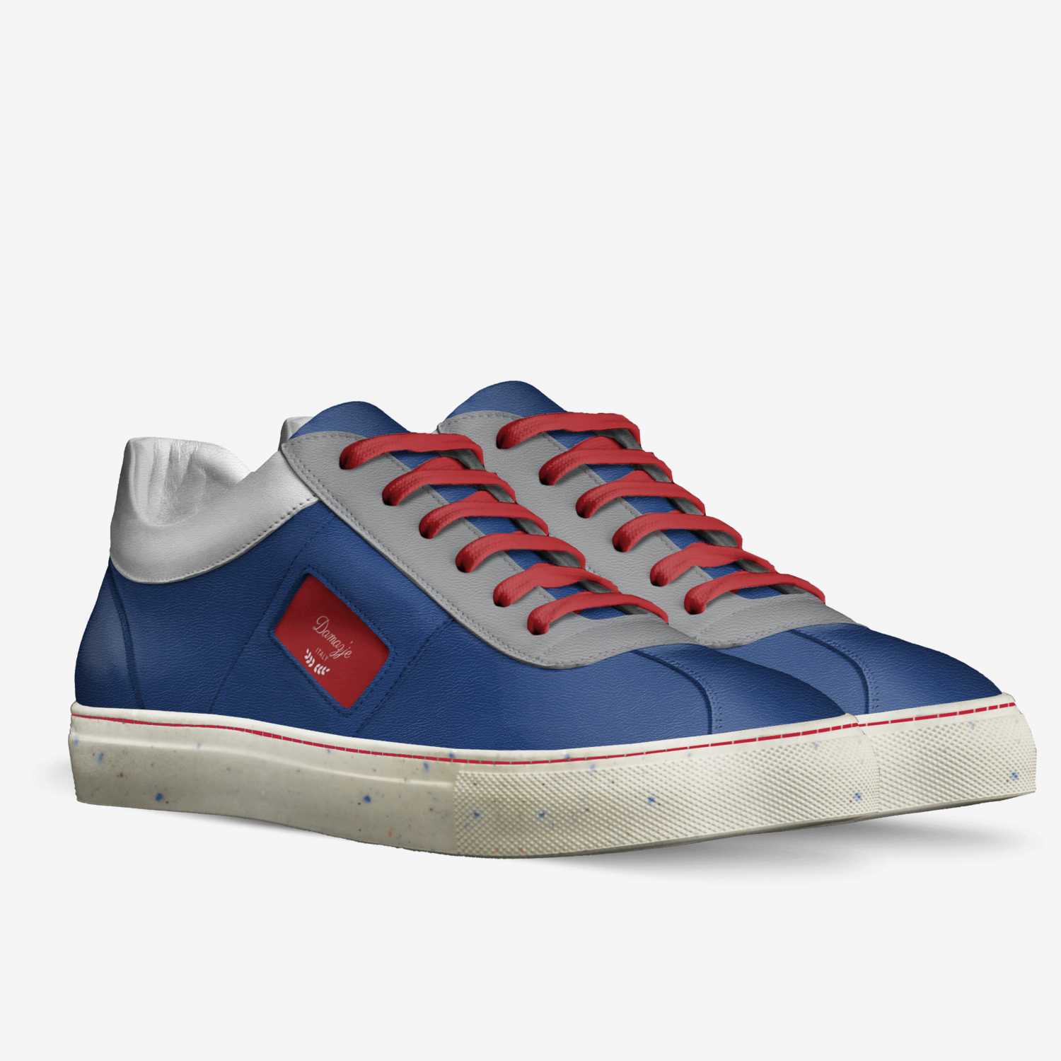 Damasked custom made in Italy shoes by Dwayne Northern | Double view