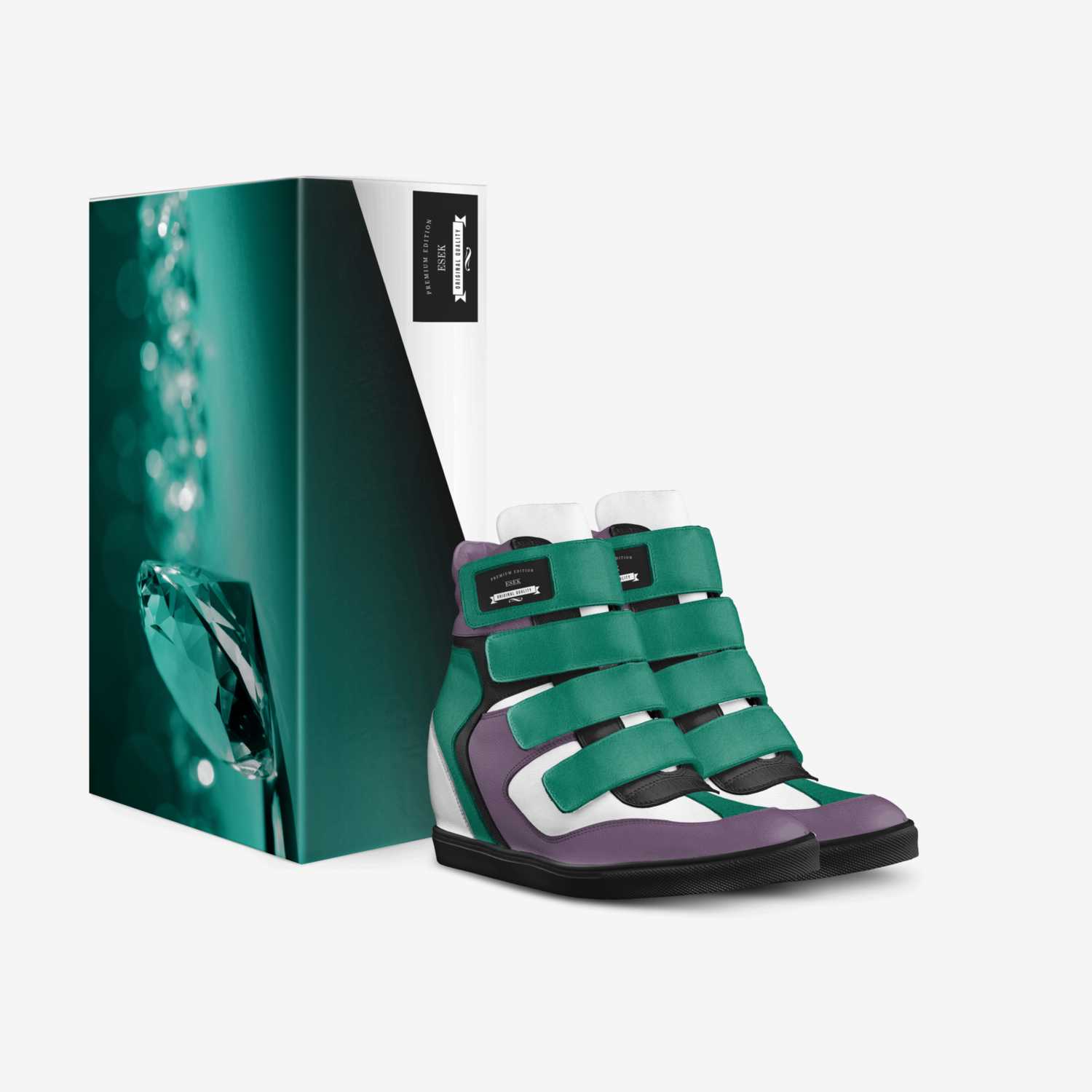 Esek custom made in Italy shoes by Wayne Reed | Box view