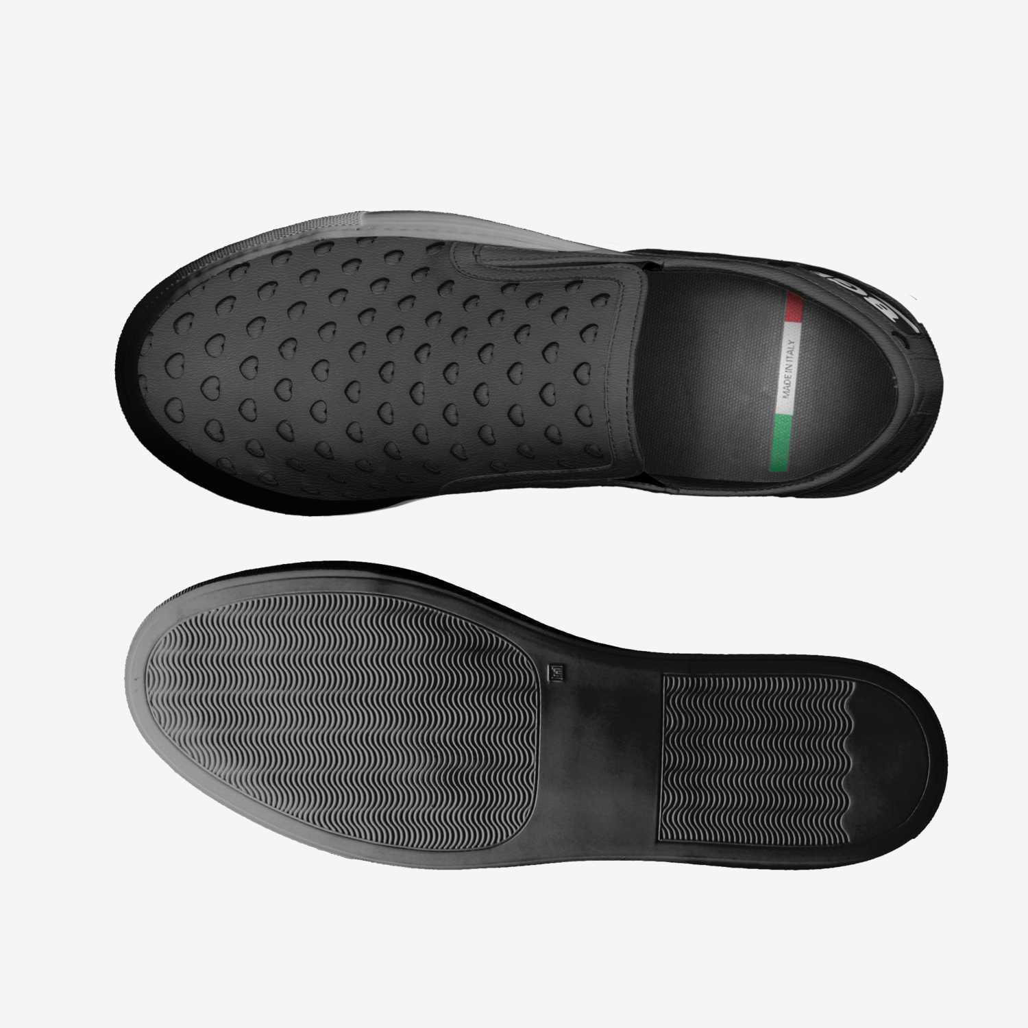 AllBlack Cuore custom made in Italy shoes by Being Great Every Day | Top view