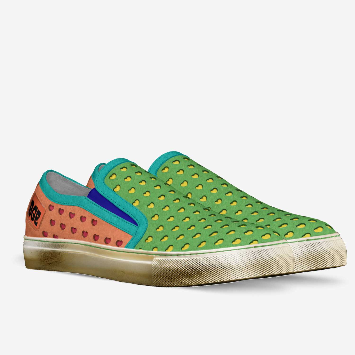Rocker Cuore custom made in Italy shoes by Being Great Every Day | Double view