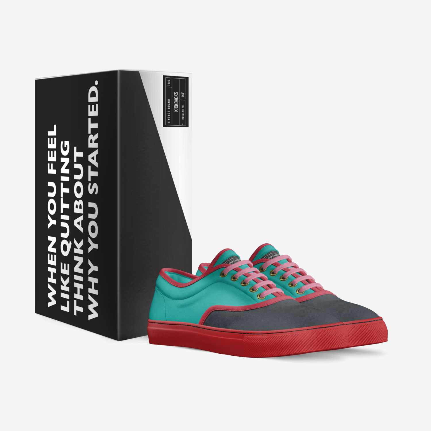 Kickbacks custom made in Italy shoes by Mia | Box view