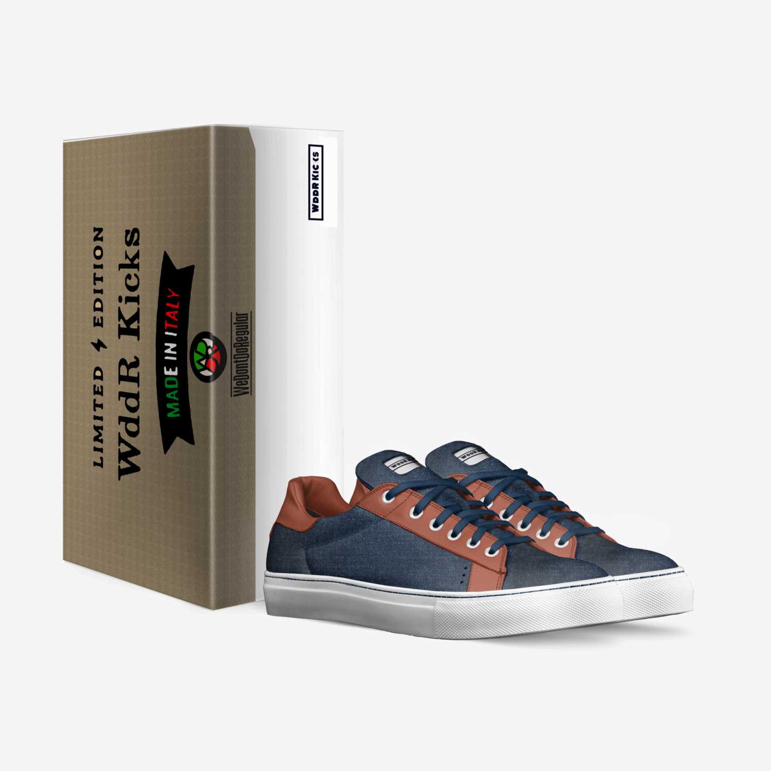 WddR Kicks custom made in Italy shoes by Scottie Ma'Valous | Box view