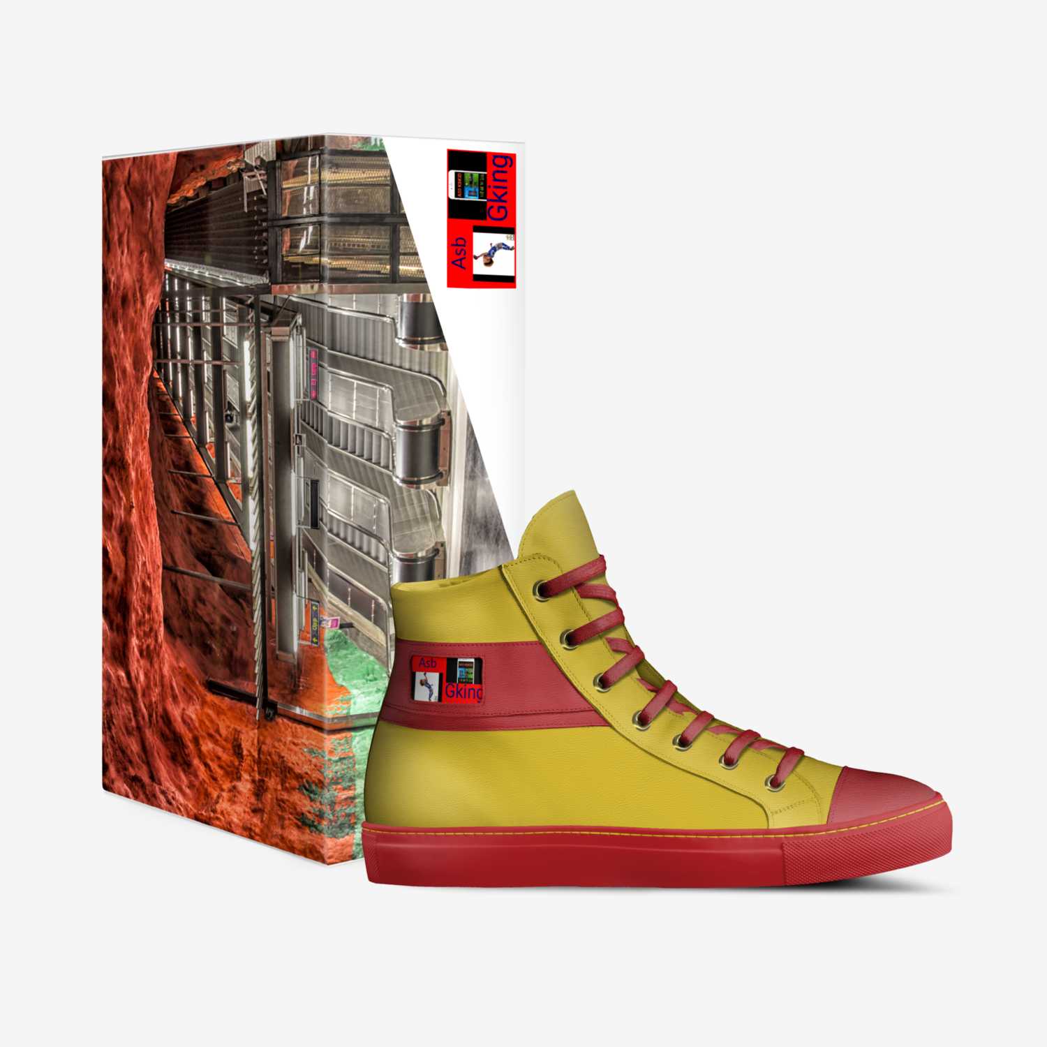 gking custom made in Italy shoes by Sherrod Gathers | Box view