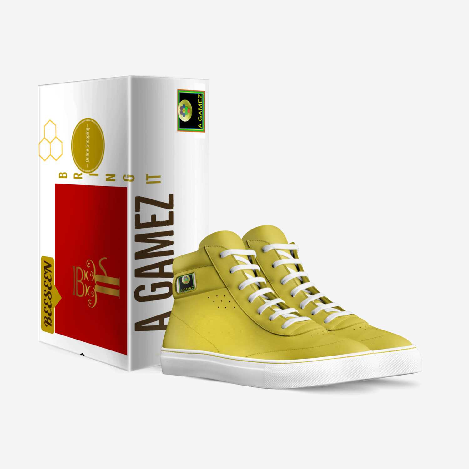 Beeseen A GAMEZ custom made in Italy shoes by Terran Nalls | Box view