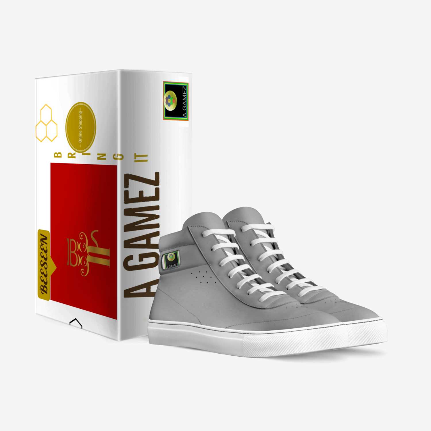 Beeseen A GAMEZ custom made in Italy shoes by Terran Nalls | Box view