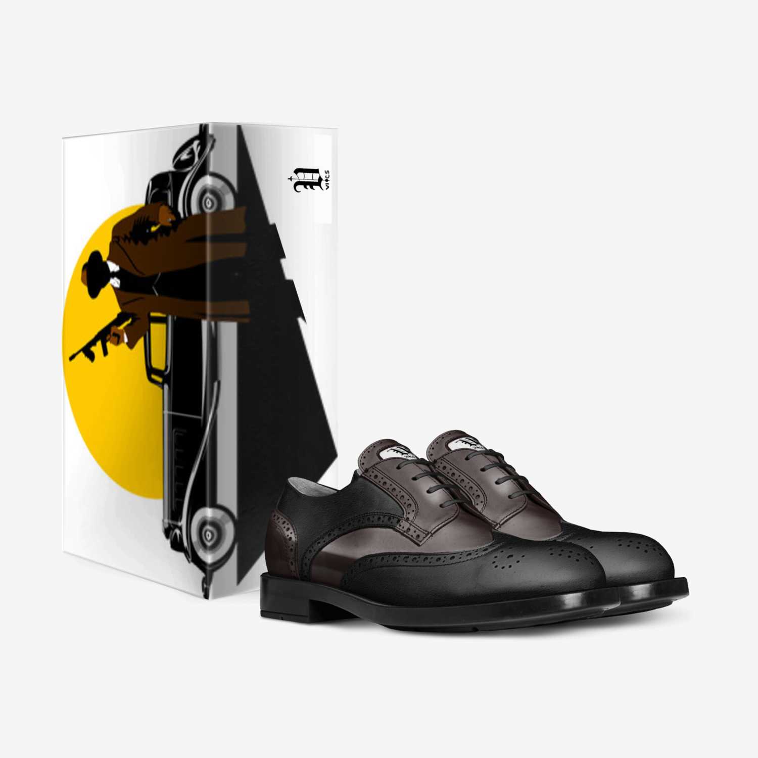 vics mafia 3 custom made in Italy shoes by Brayden Murphy | Box view