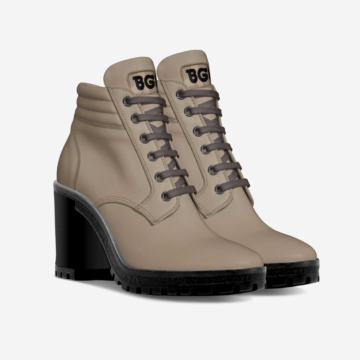 Mouton Boot Heel custom made in Italy shoes by Being Great Every Day | Double view