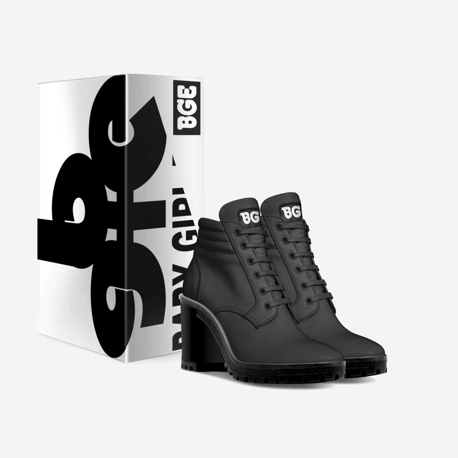 Black Heel Boot custom made in Italy shoes by Baby-girl Elite | Box view