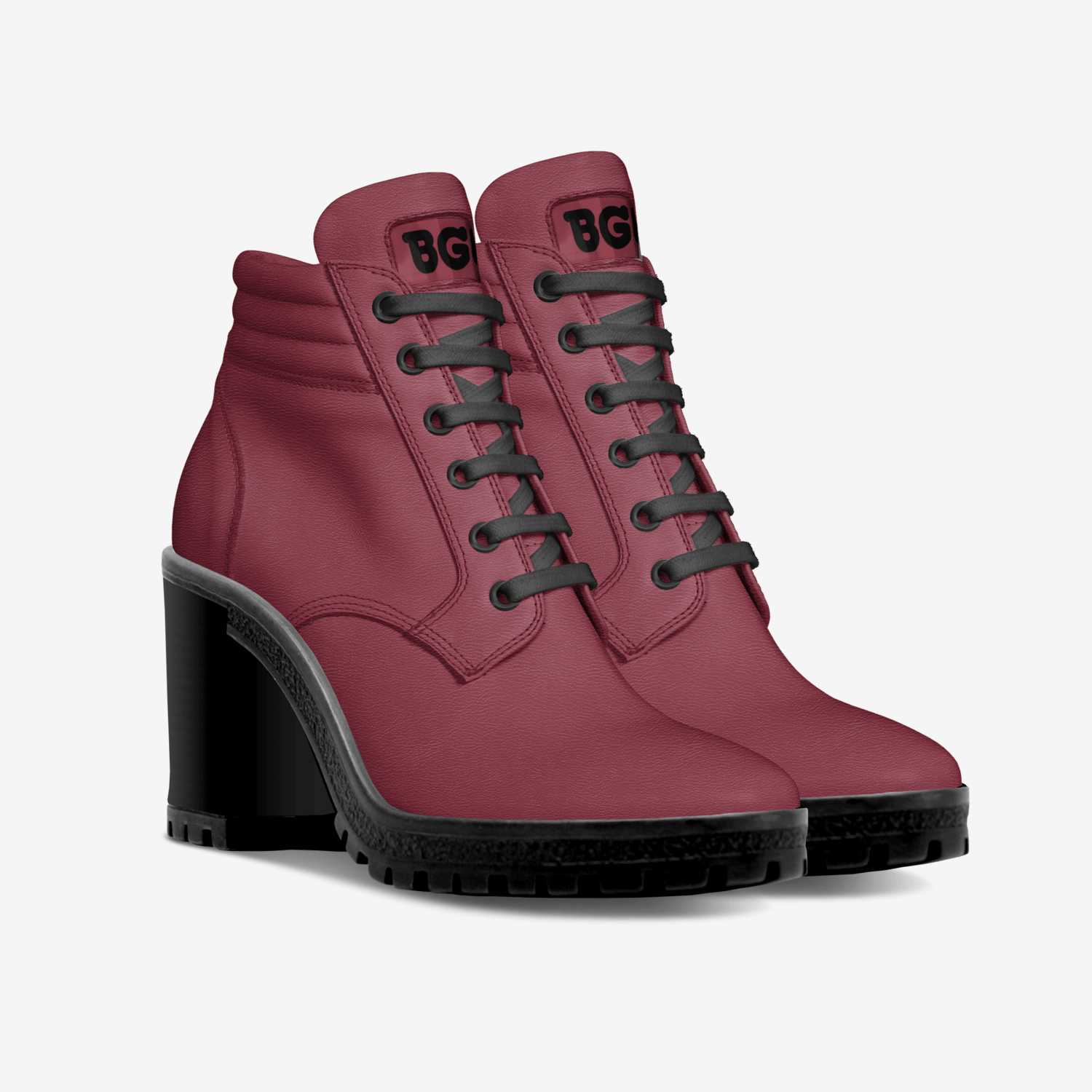 Phonebox Heel Boot custom made in Italy shoes by Being Great Every Day | Double view