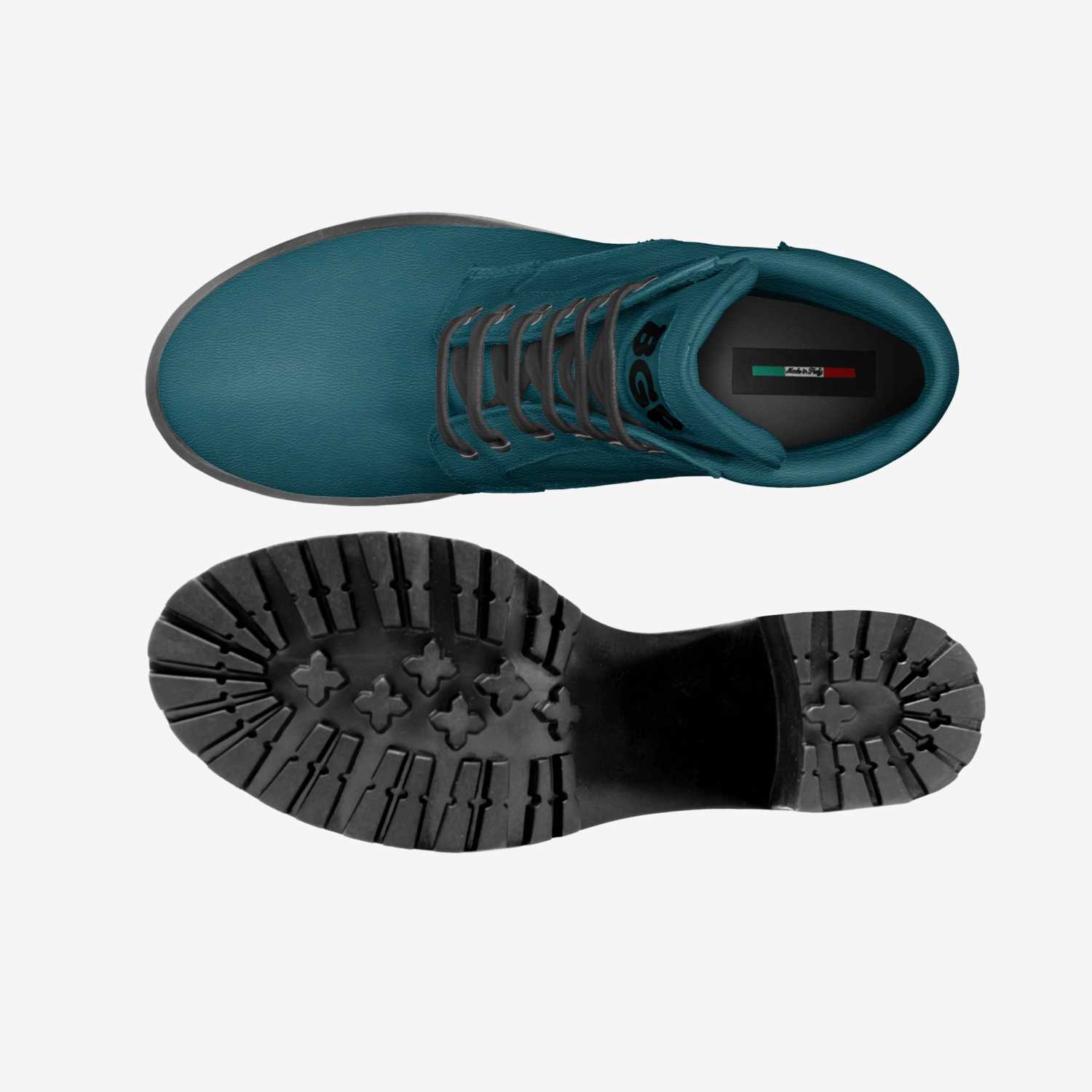 BluGreen Boot Heel custom made in Italy shoes by Being Great Every Day | Top view