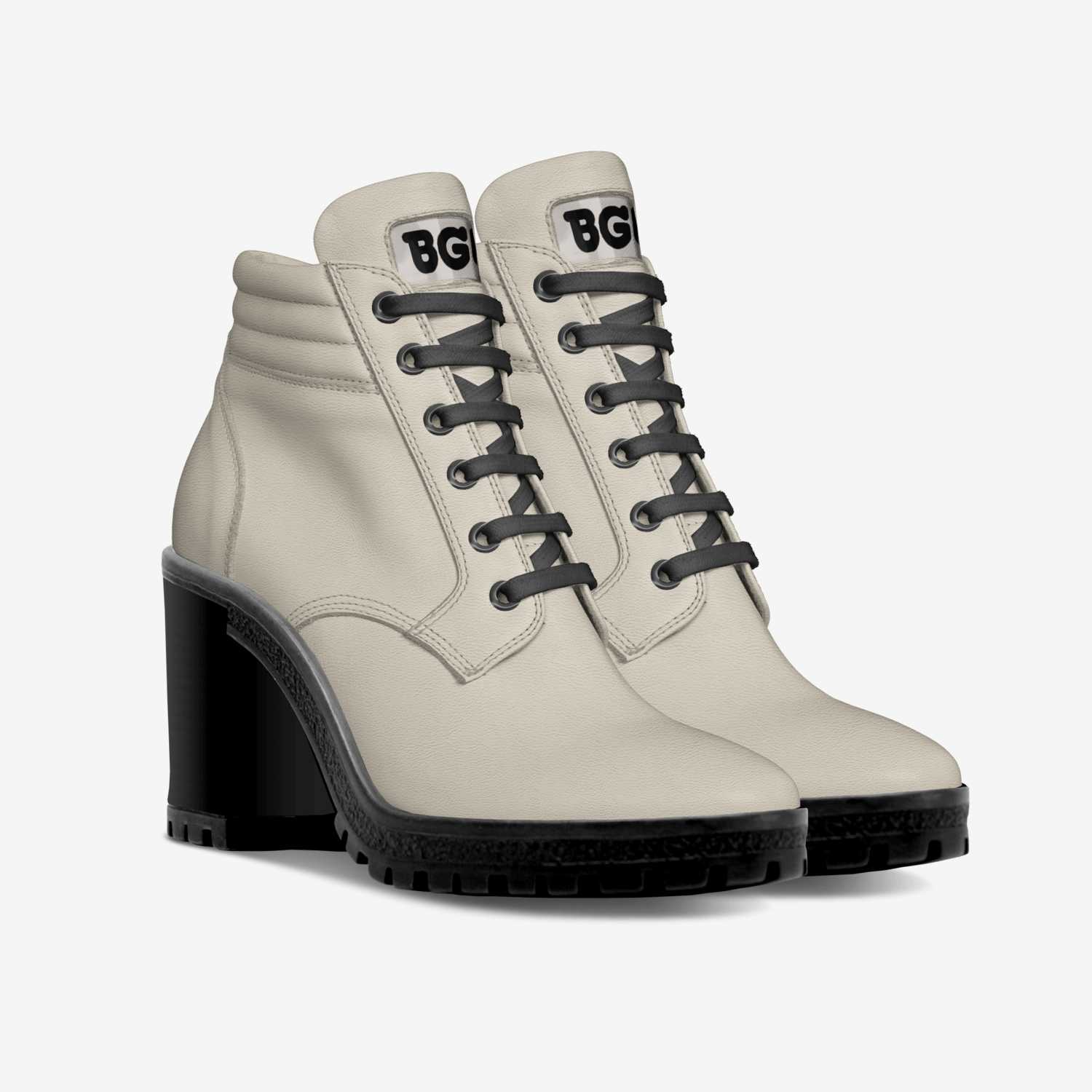 Lamb Boot Heel custom made in Italy shoes by Being Great Every Day | Double view