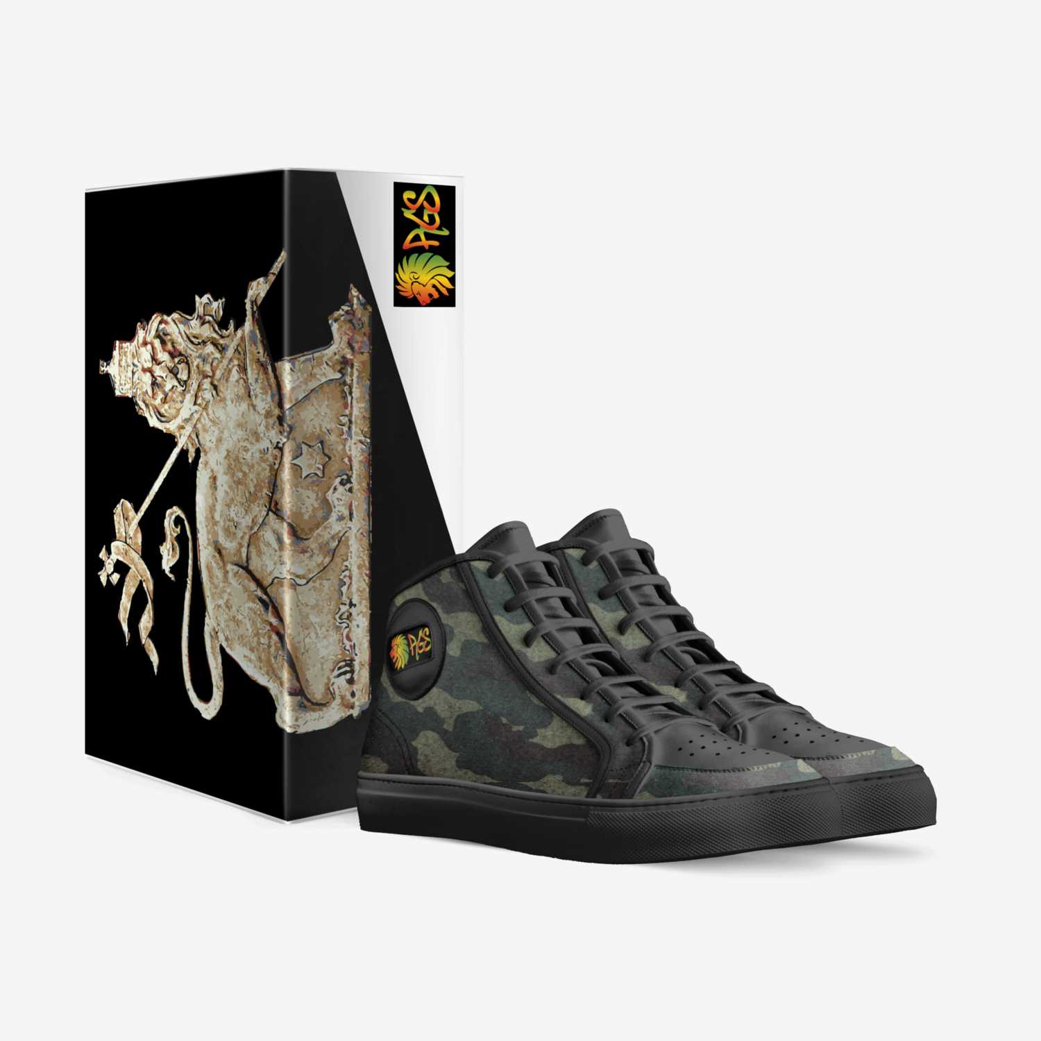 City Bwoy custom made in Italy shoes by Rasta Gear Shop | Box view