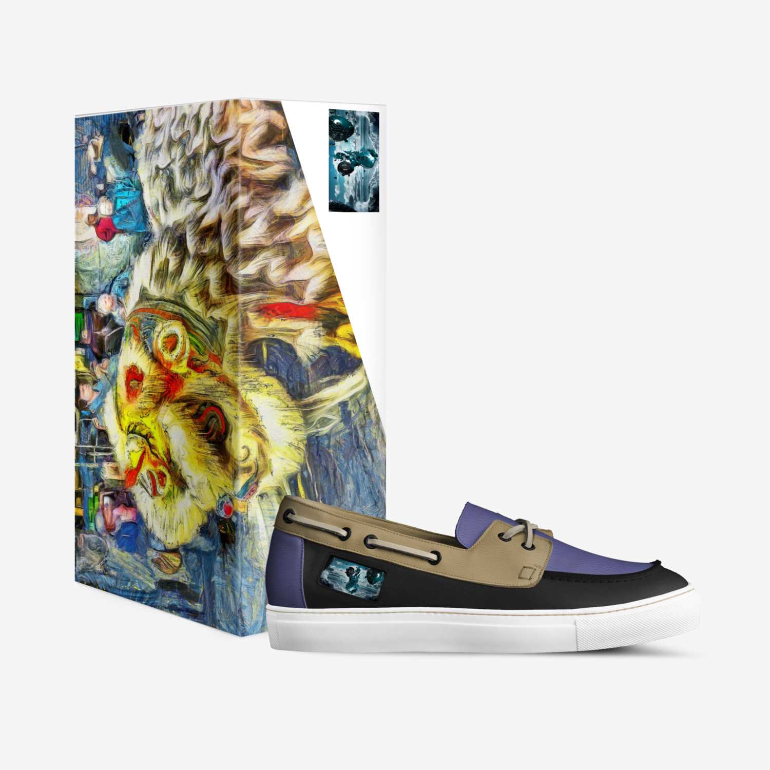 OvOs custom made in Italy shoes by Raydaun Page | Box view