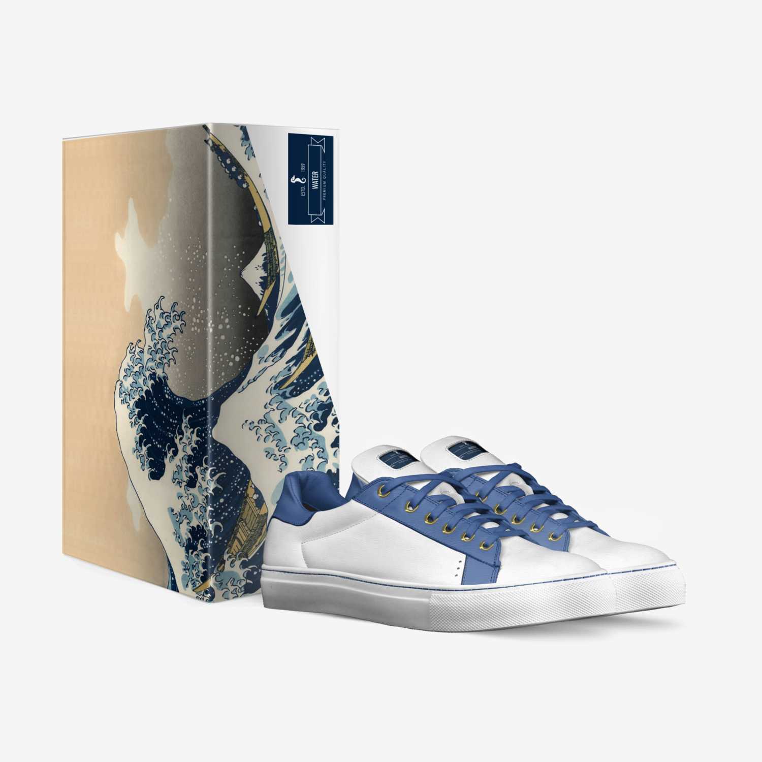 Water custom made in Italy shoes by Aliveshoes Team | Box view