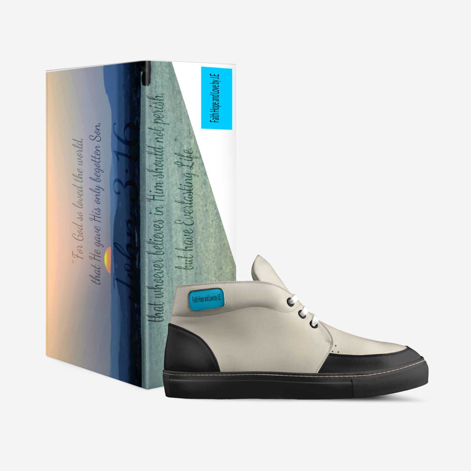 Faith,Hope and LoveJ.E custom made in Italy shoes by Jacob Mataban | Box view