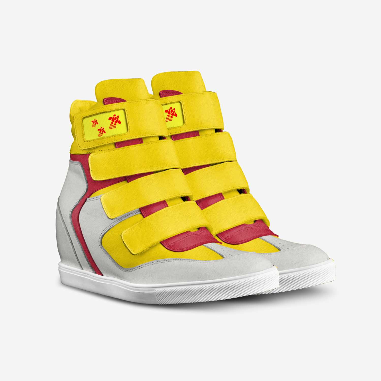 Giallo Spaziale custom made in Italy shoes by Aliveshoes Oana | Double view