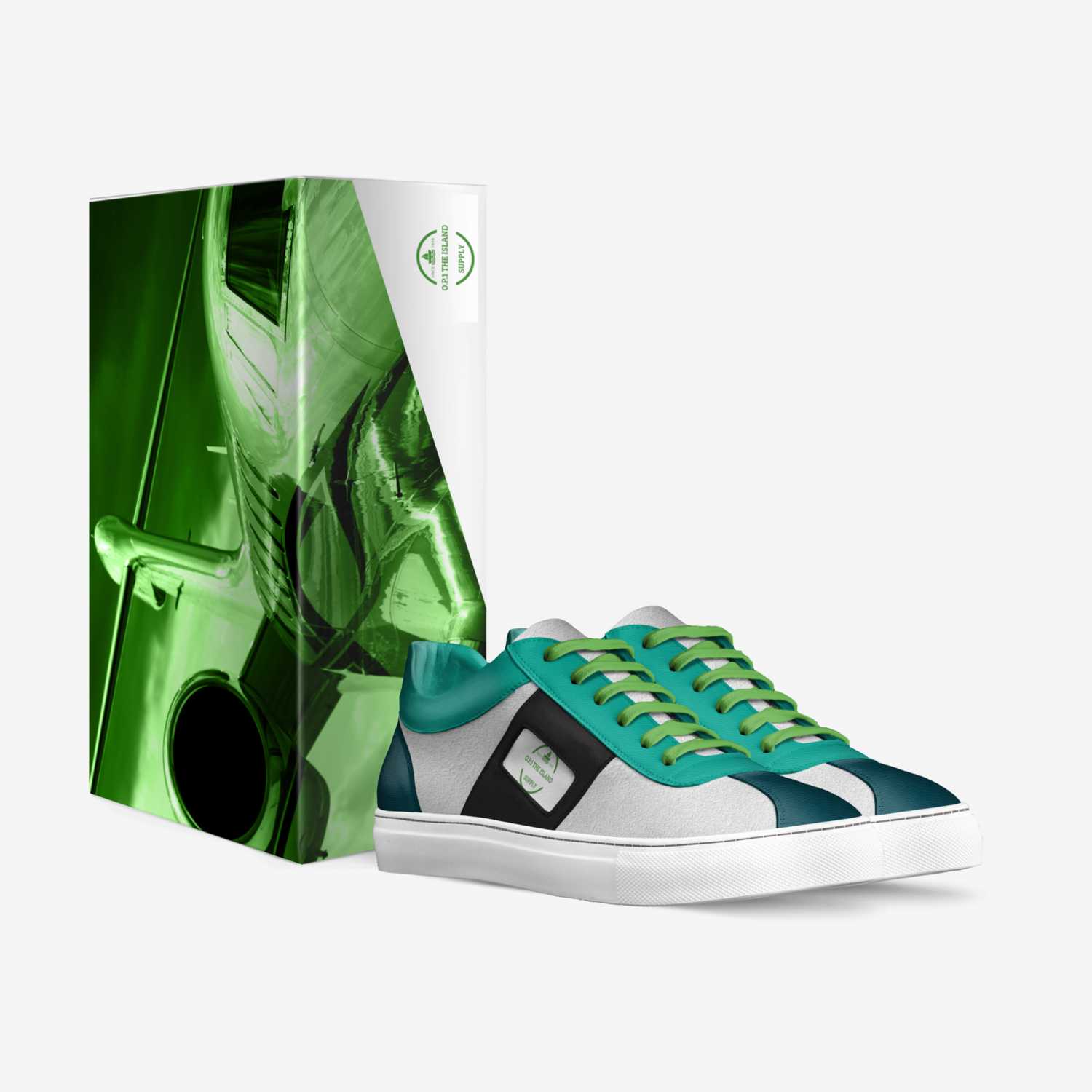 O.P.1 the island custom made in Italy shoes by Liam Harris | Box view