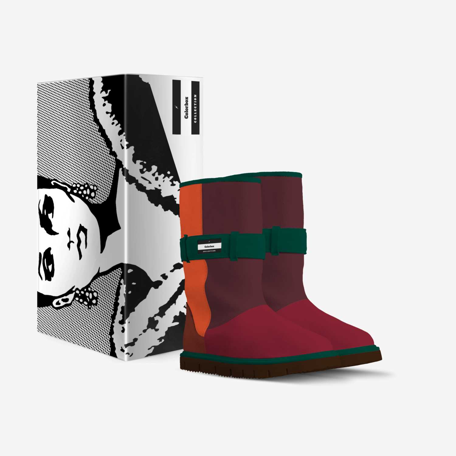 Colorbox custom made in Italy shoes by Natsha Sprattley | Box view