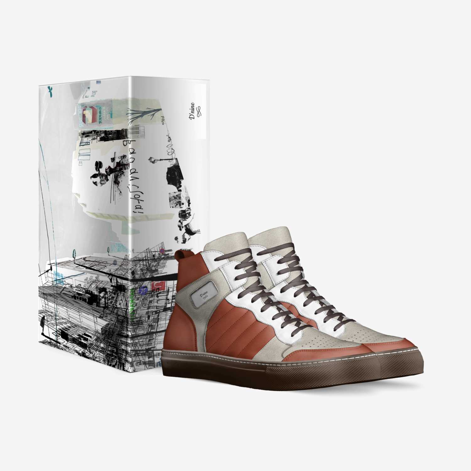 D'nine custom made in Italy shoes by Kiwandra Polk | Box view
