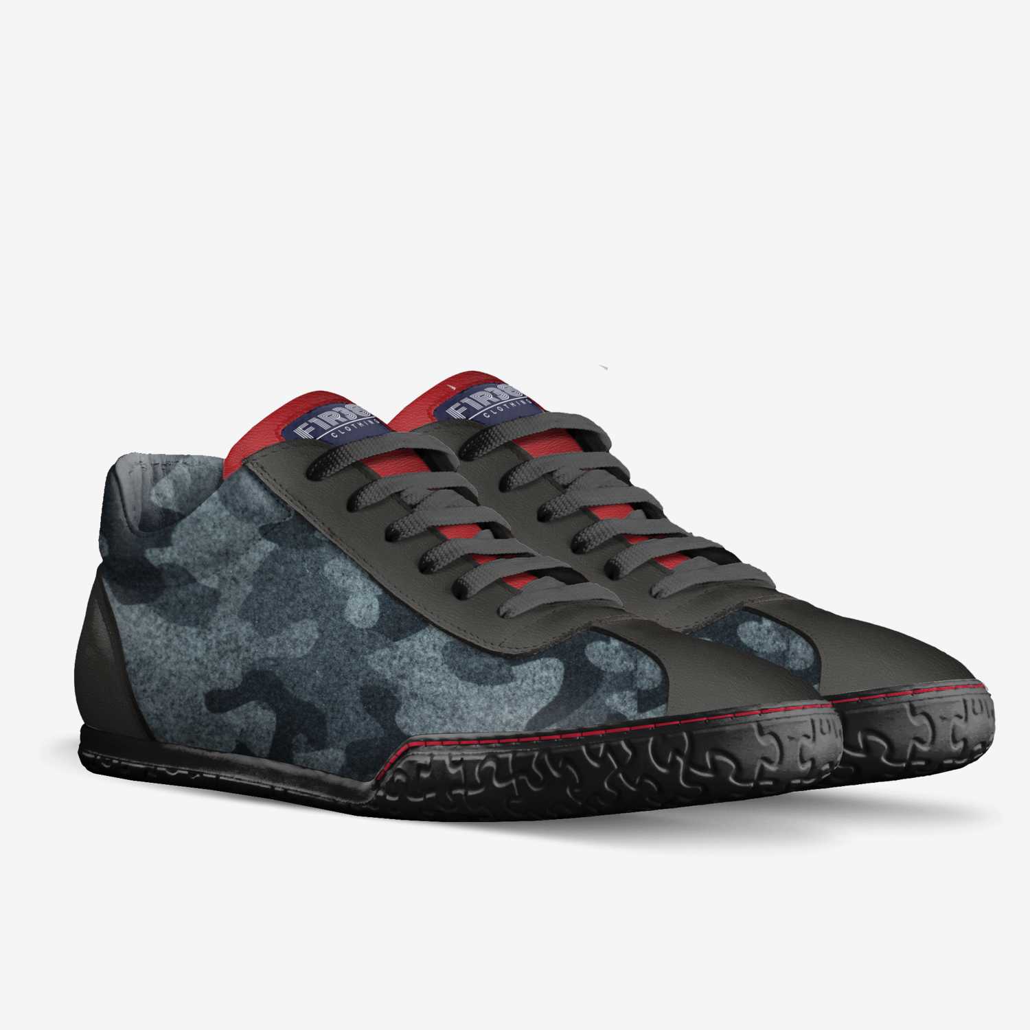 F1R382 custom made in Italy shoes by Leon George | Double view