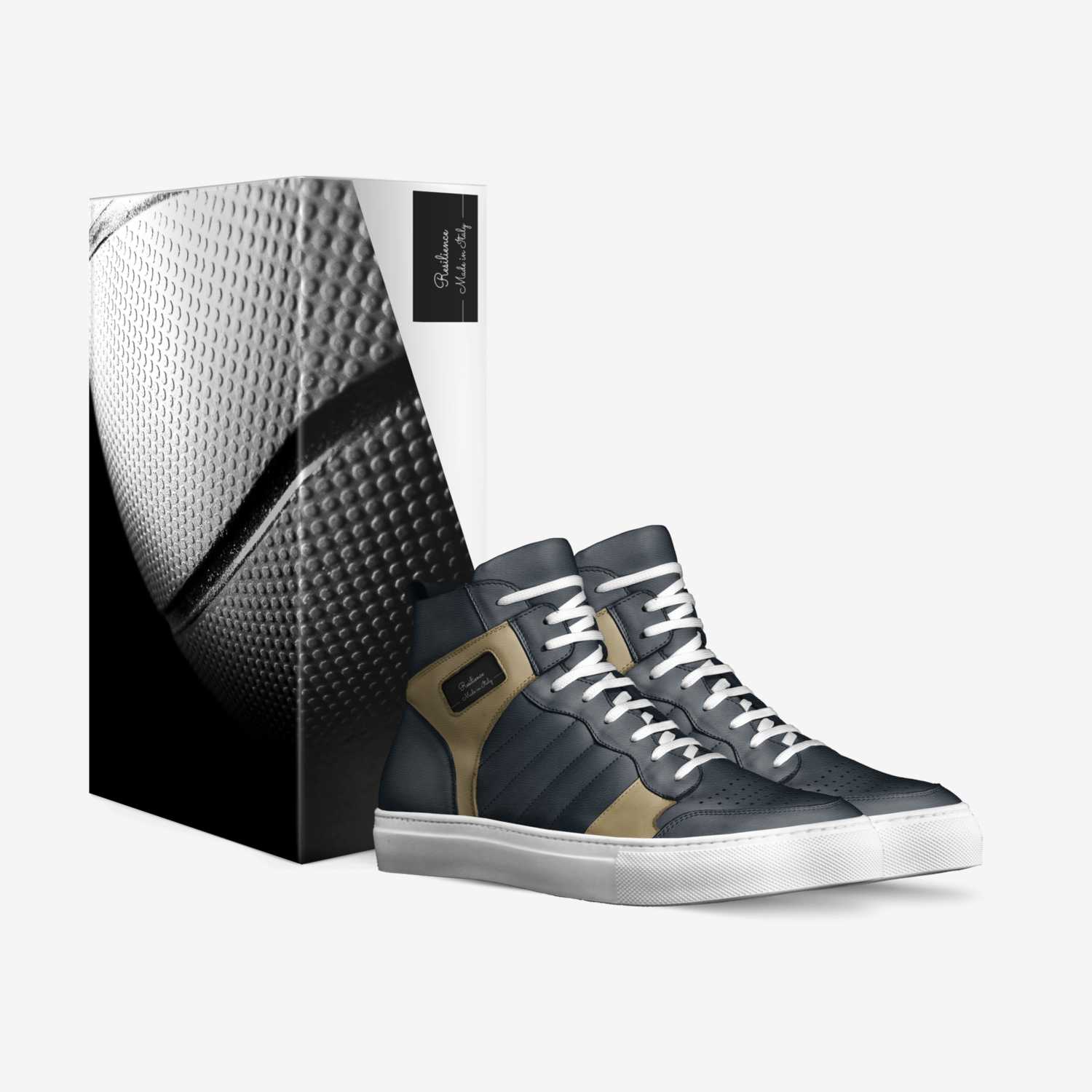 Resilience  custom made in Italy shoes by Mooy Ndinelago Iitamalo | Box view