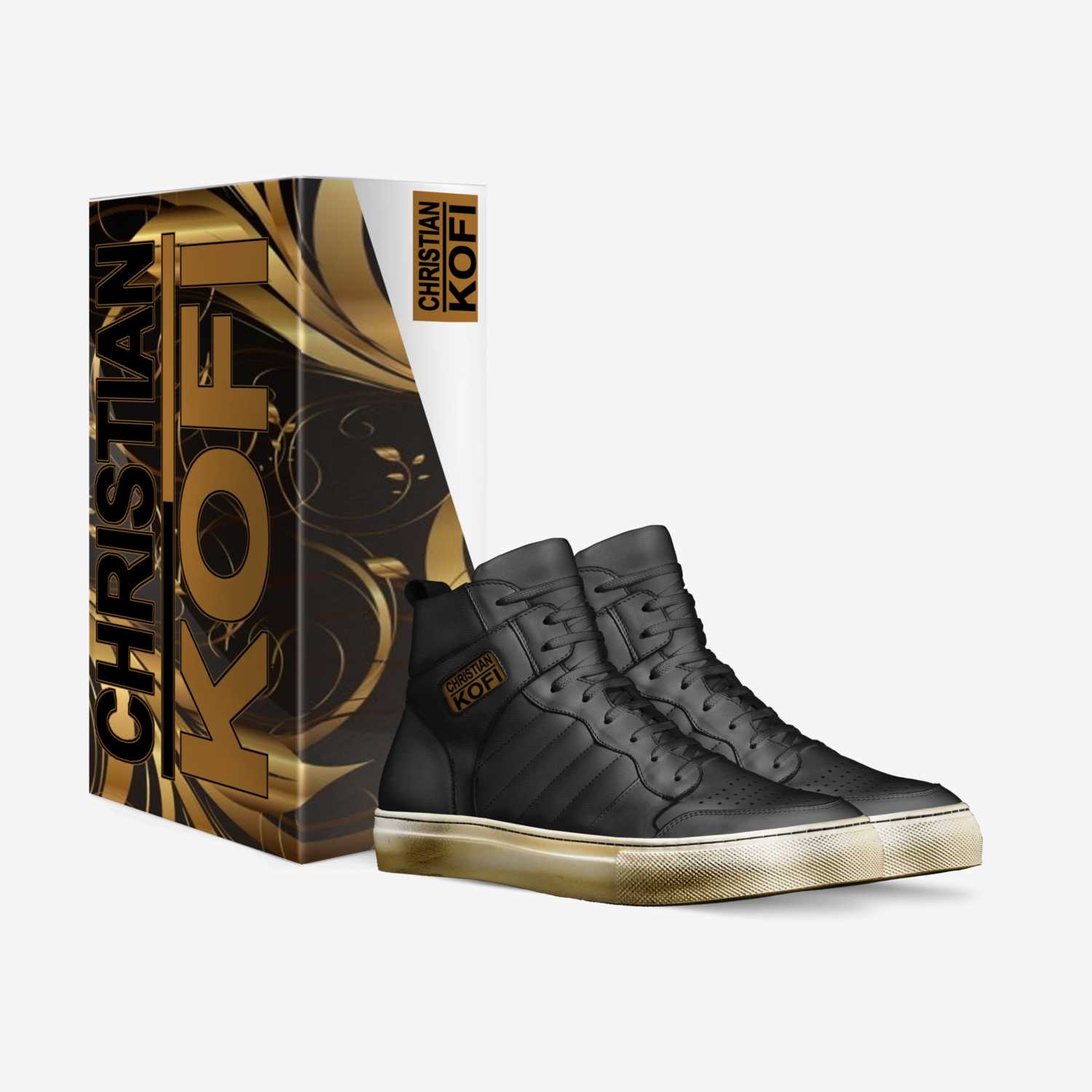 Christian Kofi GLD custom made in Italy shoes by Christian Kofi Edwards | Box view