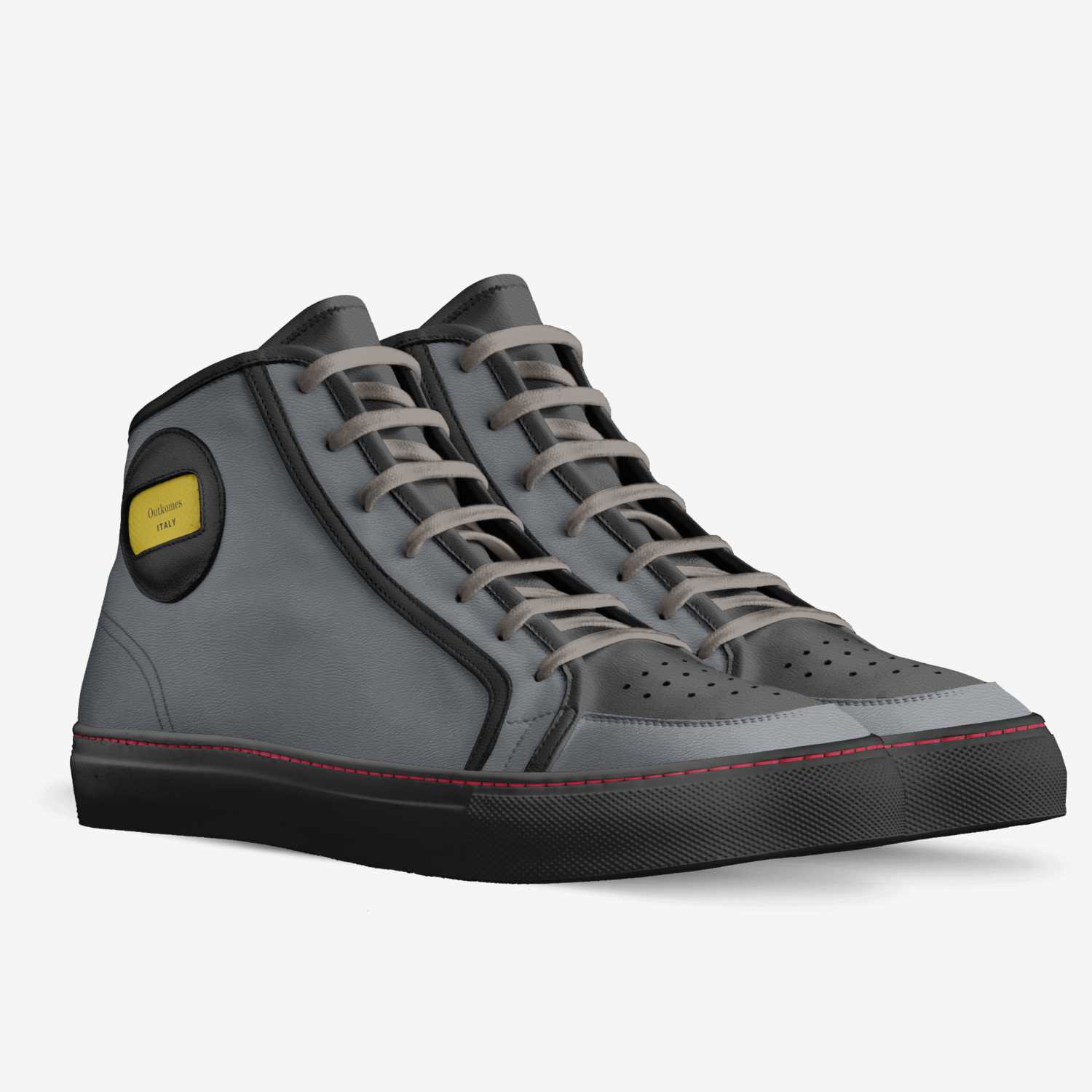 Outkomes custom made in Italy shoes by Jeremy Codjoe | Double view