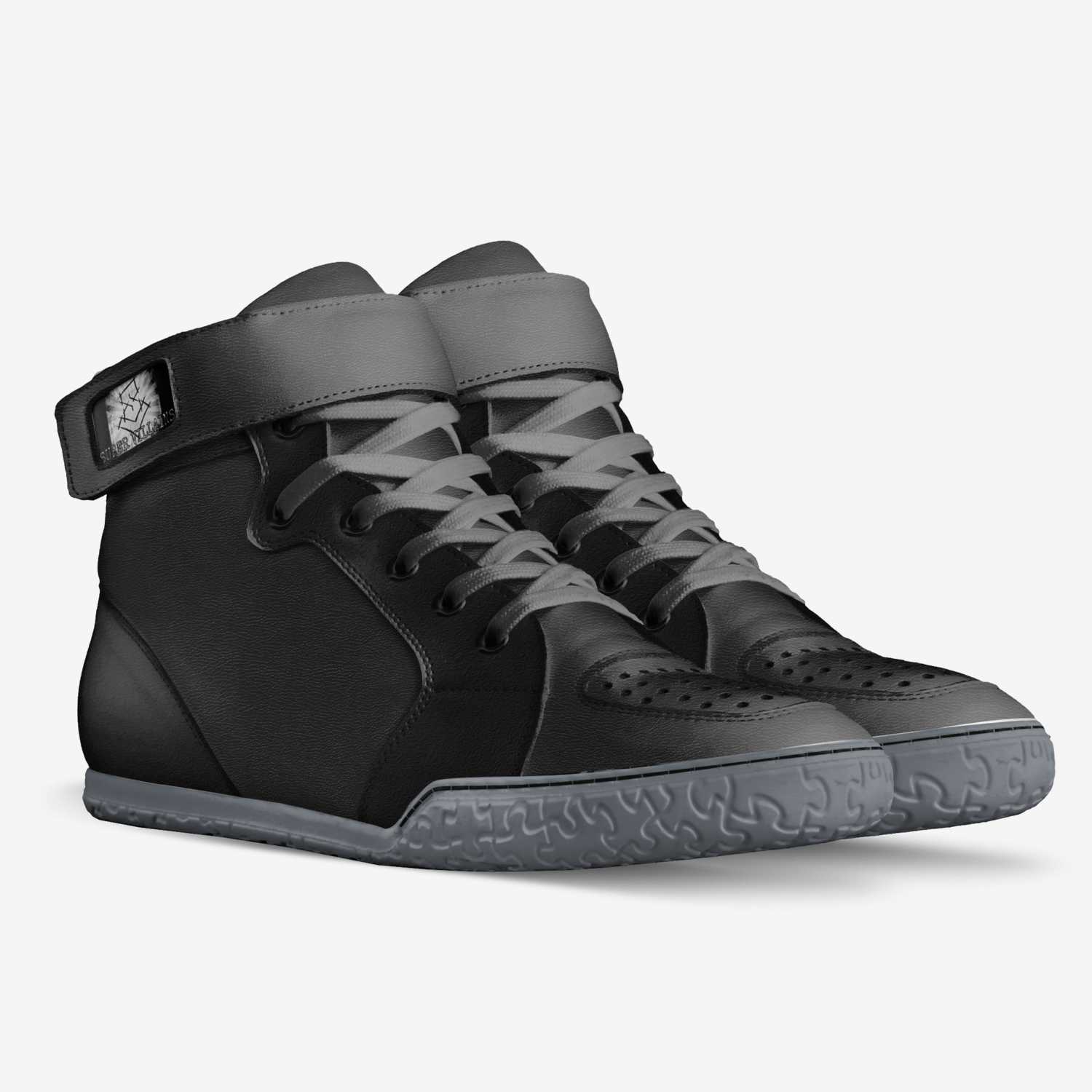Super Villain Blackout custom made in Italy shoes by Bryan Thomas | Double view