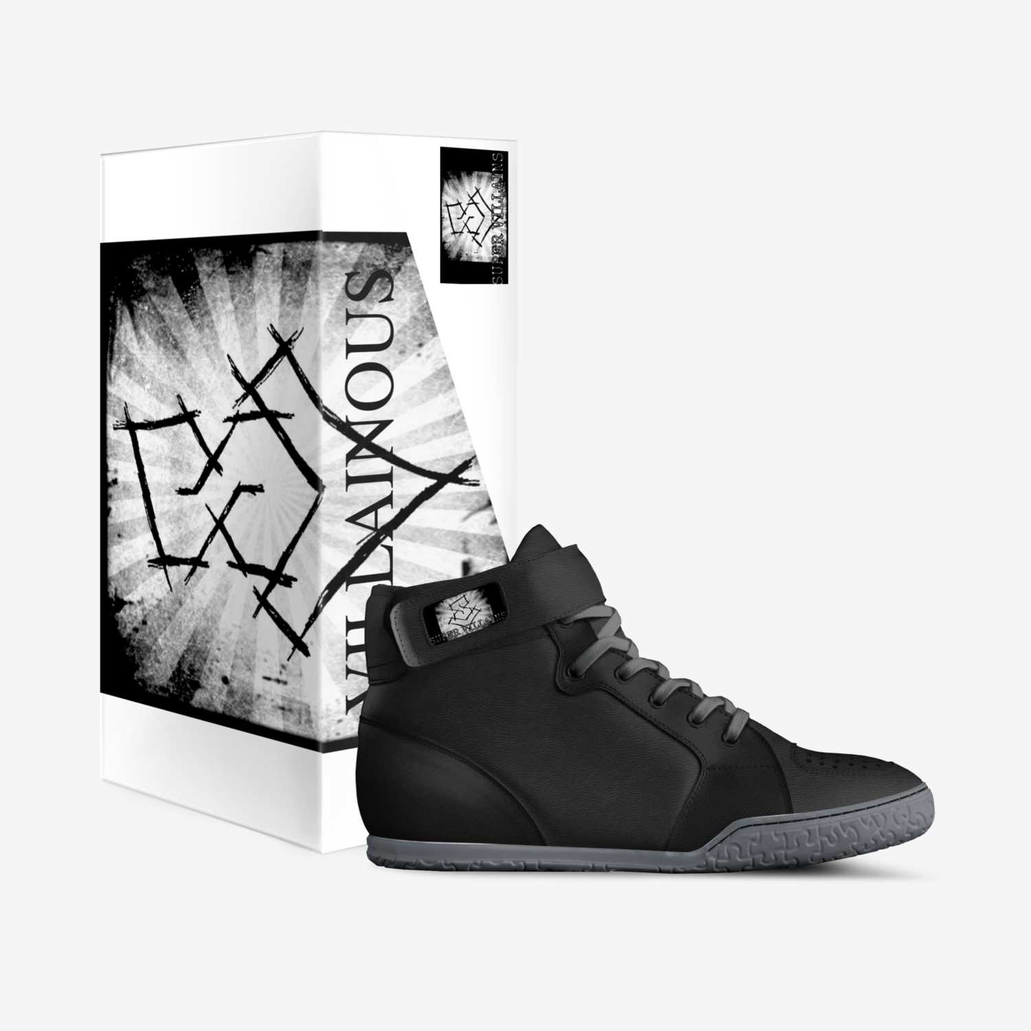 Super Villain Blackout custom made in Italy shoes by Bryan Thomas | Box view
