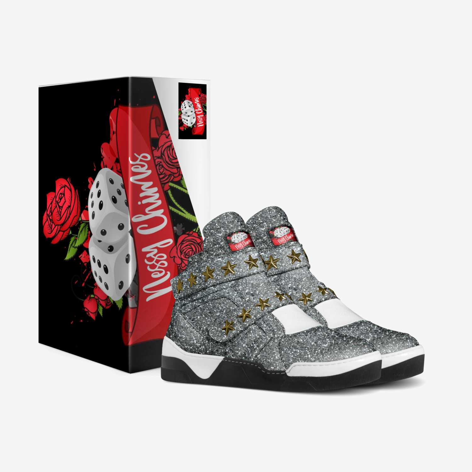 Dice custom made in Italy shoes by Enessy Chimes | Box view