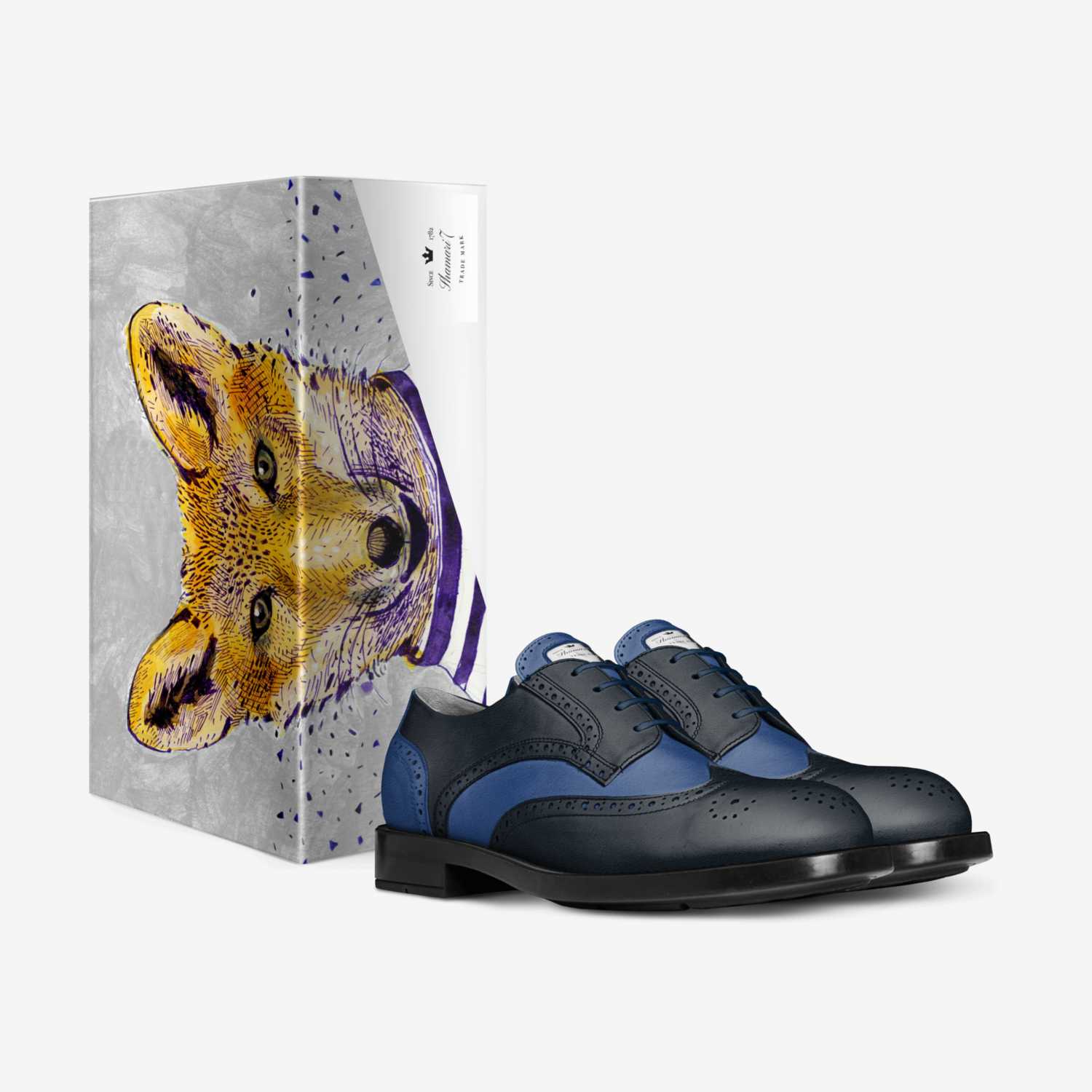 Shamari7  custom made in Italy shoes by S. J. Lewis | Box view