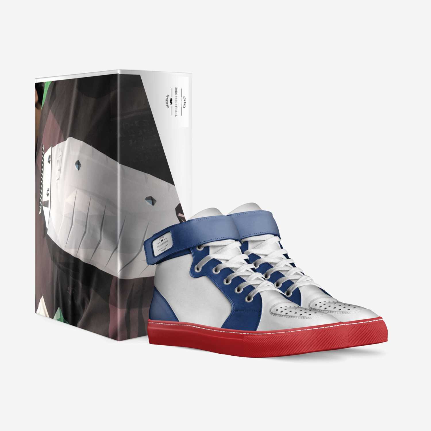 The barbers shoe custom made in Italy shoes by Rashida Booker | Box view