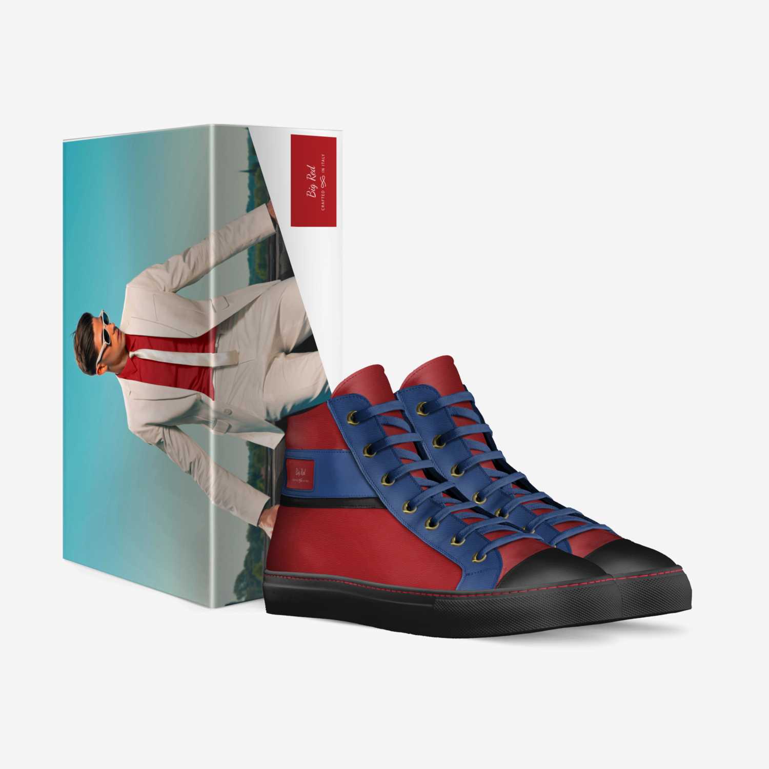 Big Red custom made in Italy shoes by Casey Hartsell | Box view