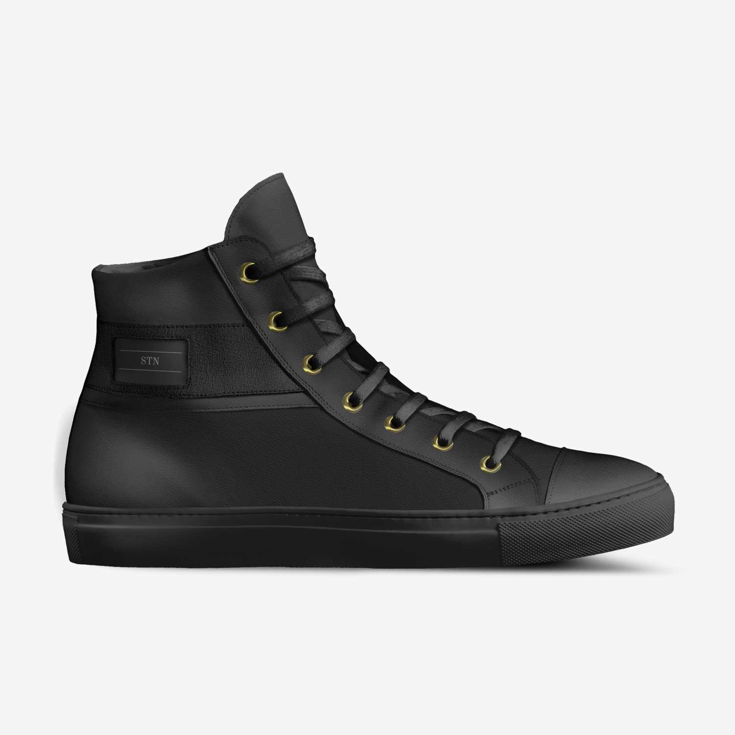 hi-top triple black | A Custom Shoe concept by Elia Santini