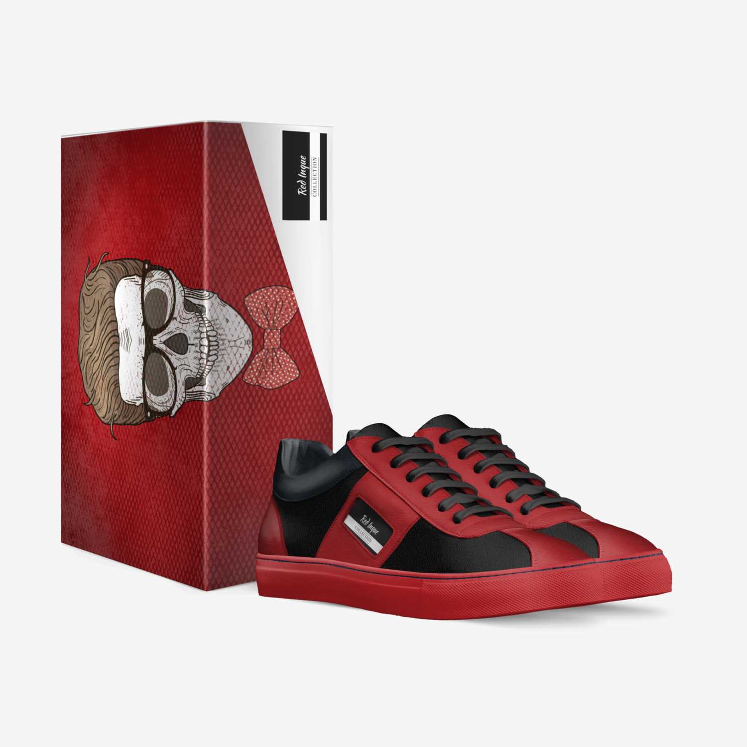 Red Inque custom made in Italy shoes by William Felix | Box view