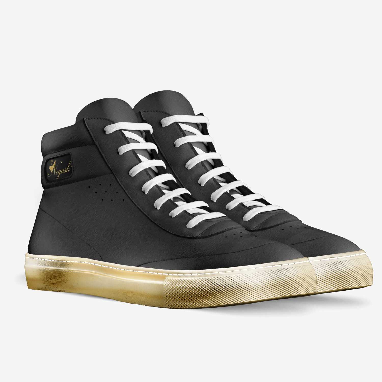 Classic custom made in Italy shoes by Rocklin Negash | Double view