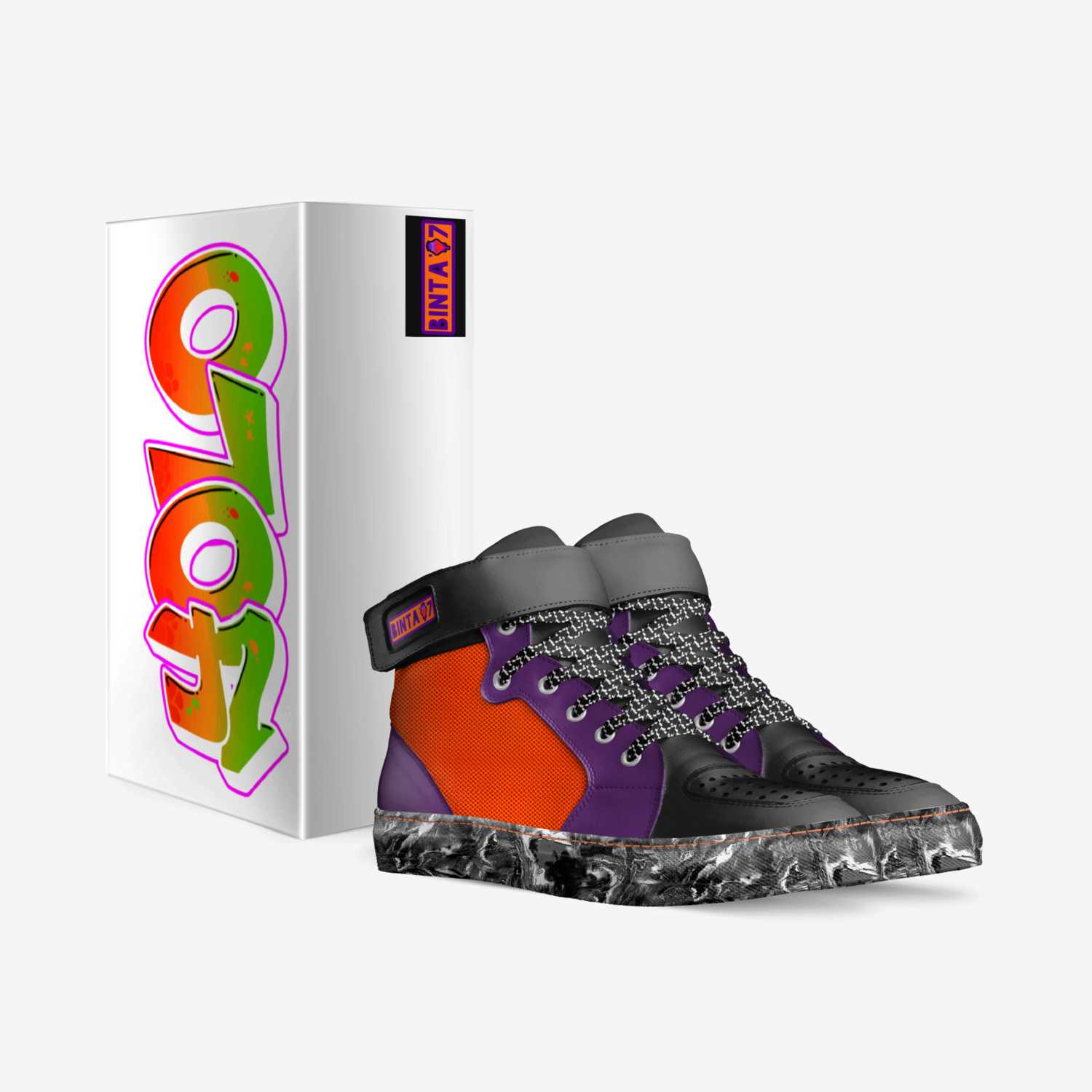 Binta'-7 custom made in Italy shoes by Bintru Designs | Box view