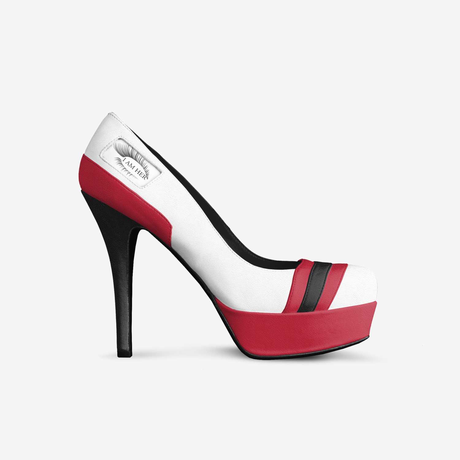 I am Her custom made in Italy shoes by Cenequa Nikkole Gaston | Side view