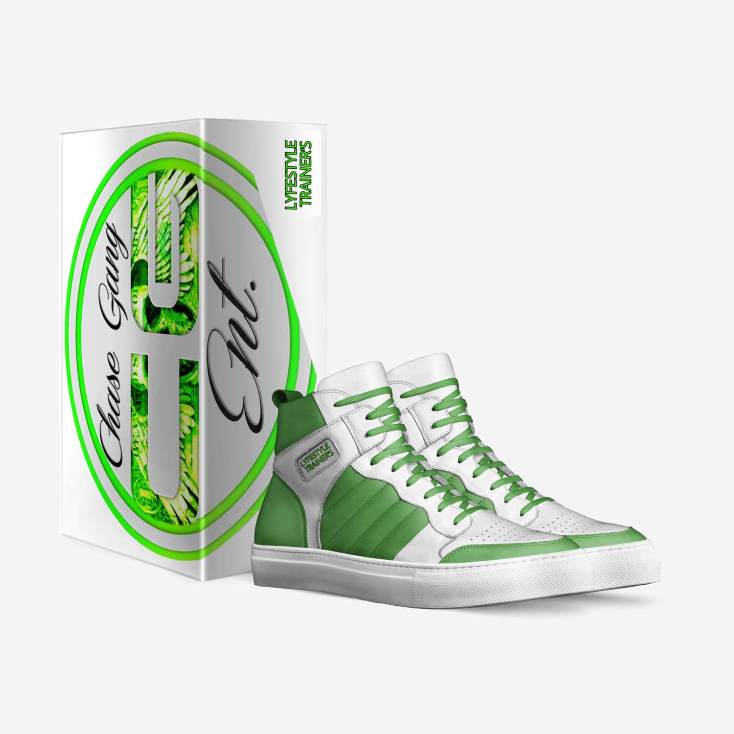 LYFESTYLE Trainer's custom made in Italy shoes by Chase Gang Entertainment | Box view