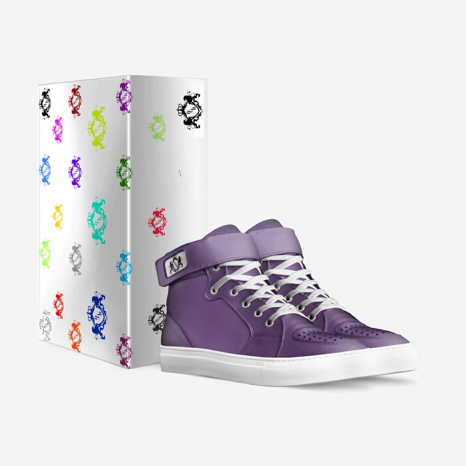 Grape Juice custom made in Italy shoes by Daisy Guyton | Box view